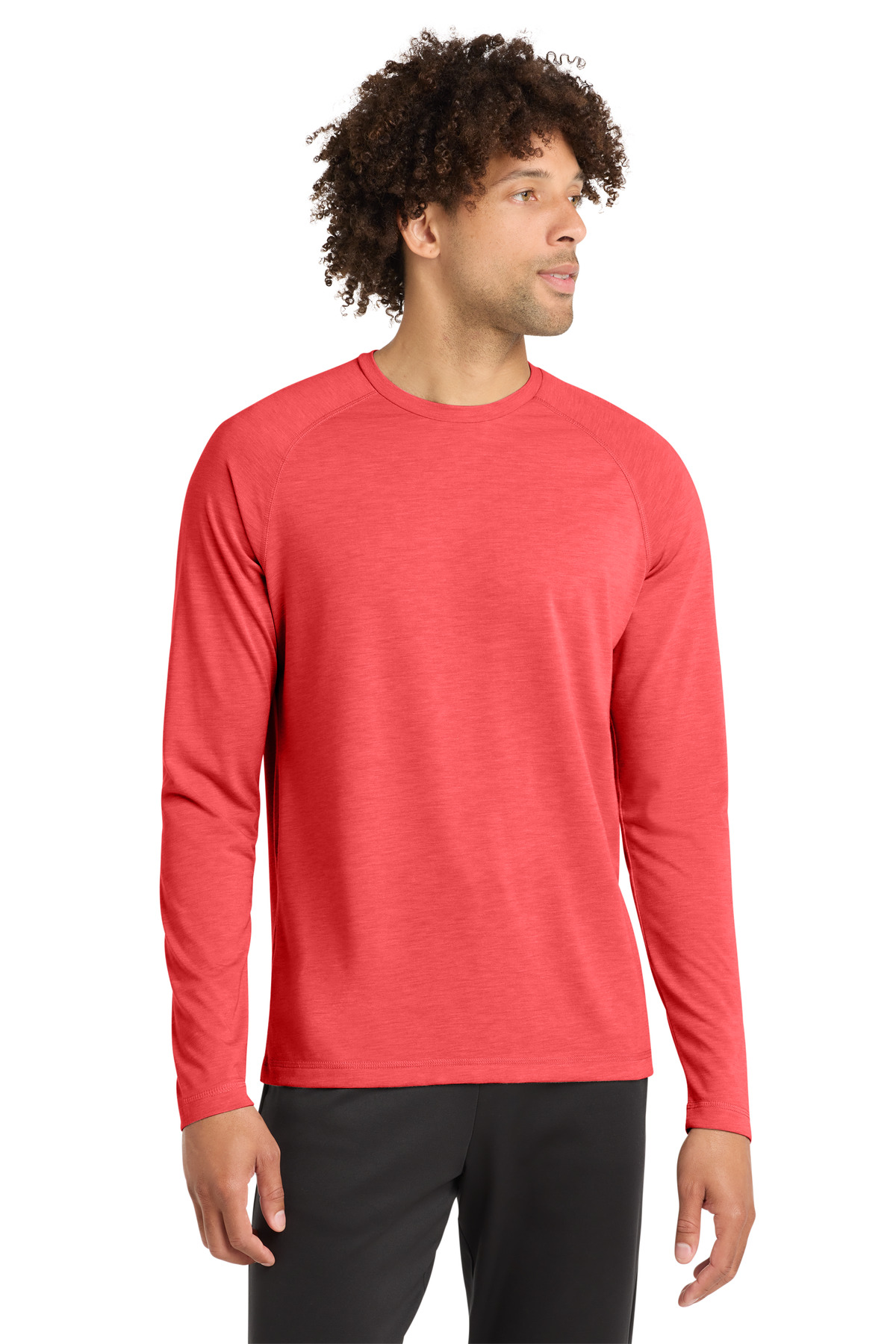 Sport-Tek ST400LS swatch in True Red Heather