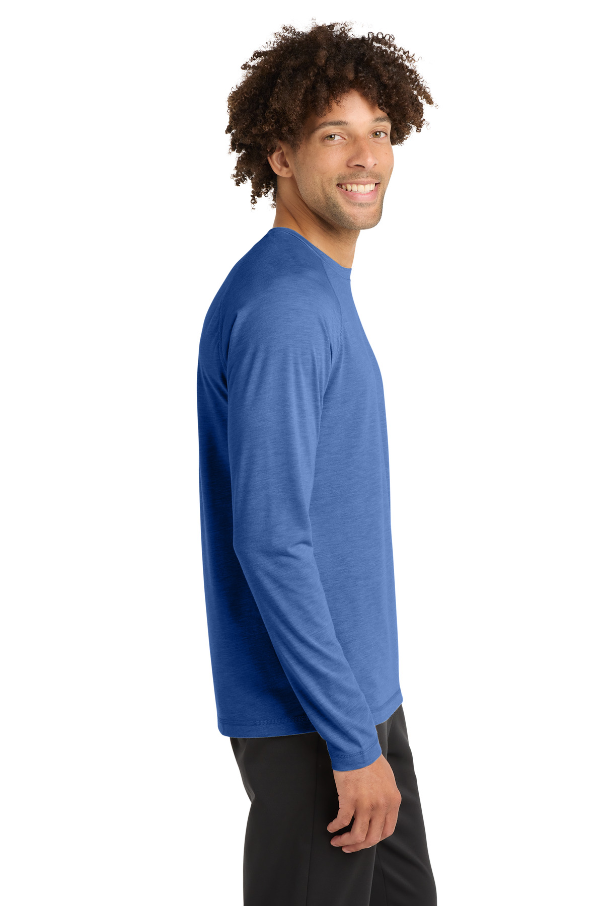 Sport-Tek PosiCharge Long Sleeve Tri-Blend Wicking Raglan Tee ST400LS