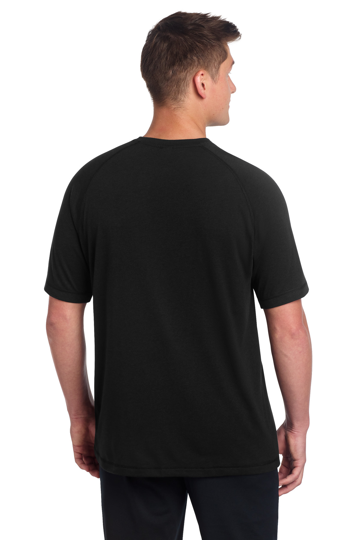Sport-Tek PosiCharge Tri-Blend Wicking Raglan Tee. ST400