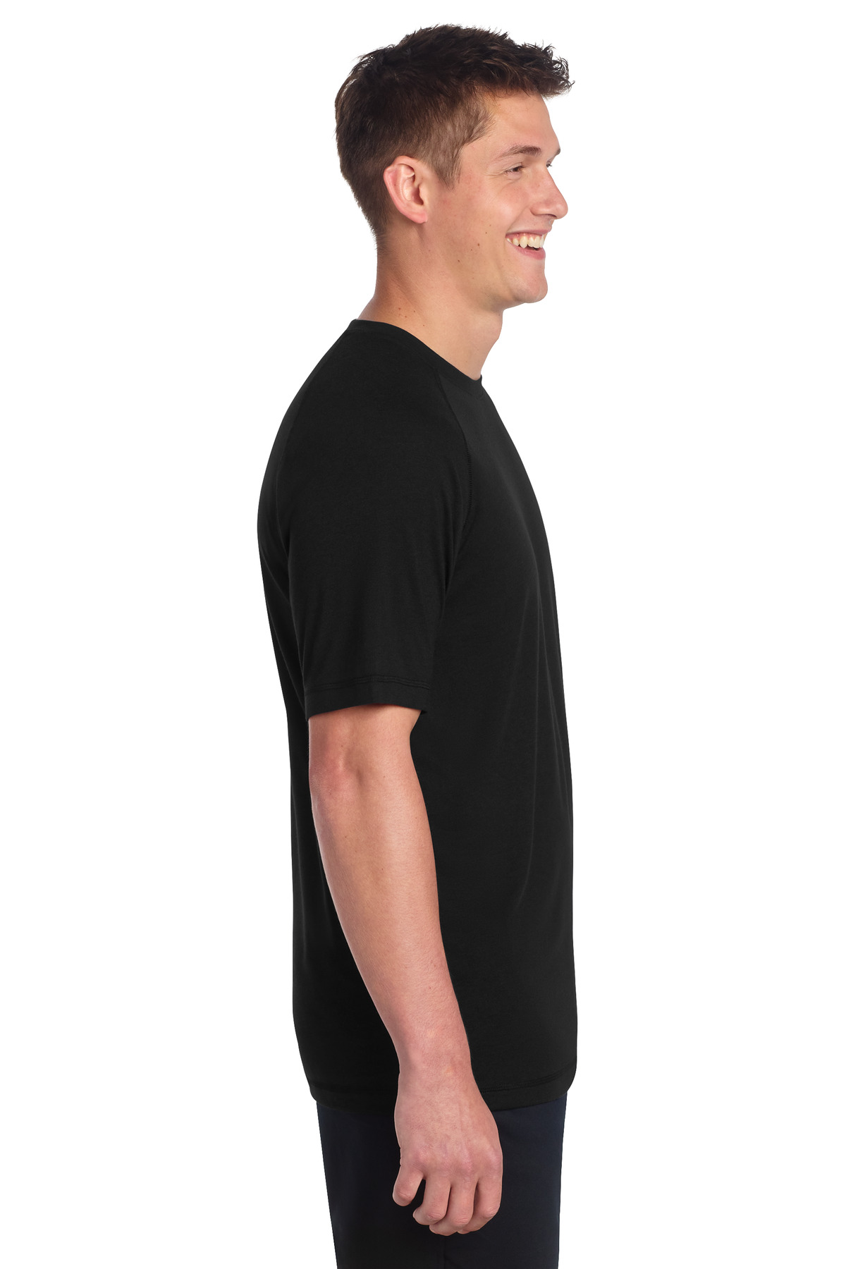 Sport-Tek PosiCharge Tri-Blend Wicking Raglan Tee. ST400