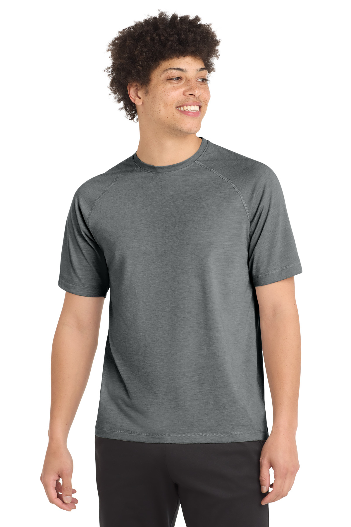 Sport-Tek PosiCharge Tri-Blend Wicking Raglan Tee-Sport&#45;Tek