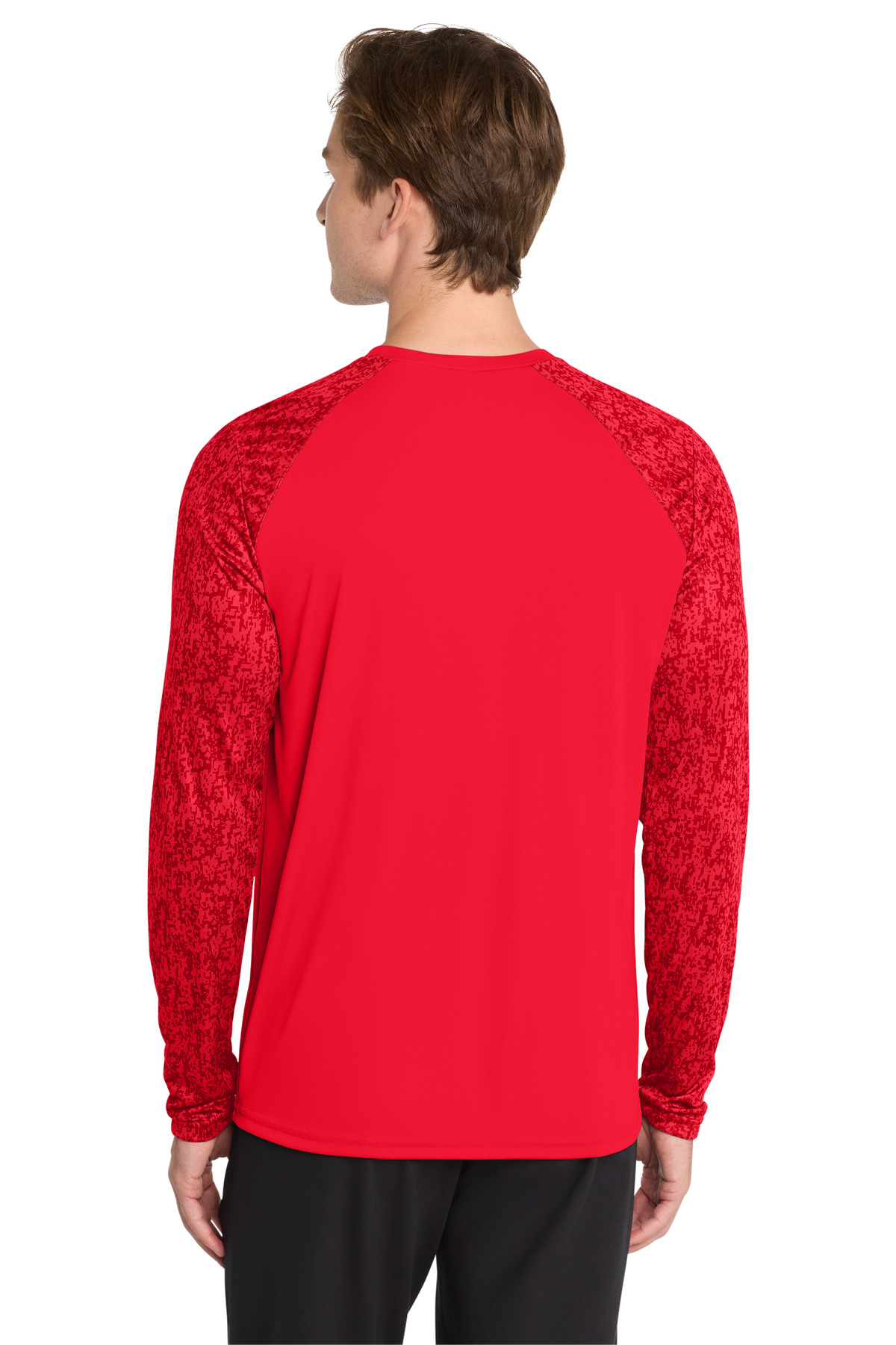 Sport-Tek Long Sleeve Digi Camo Tee. ST460LS