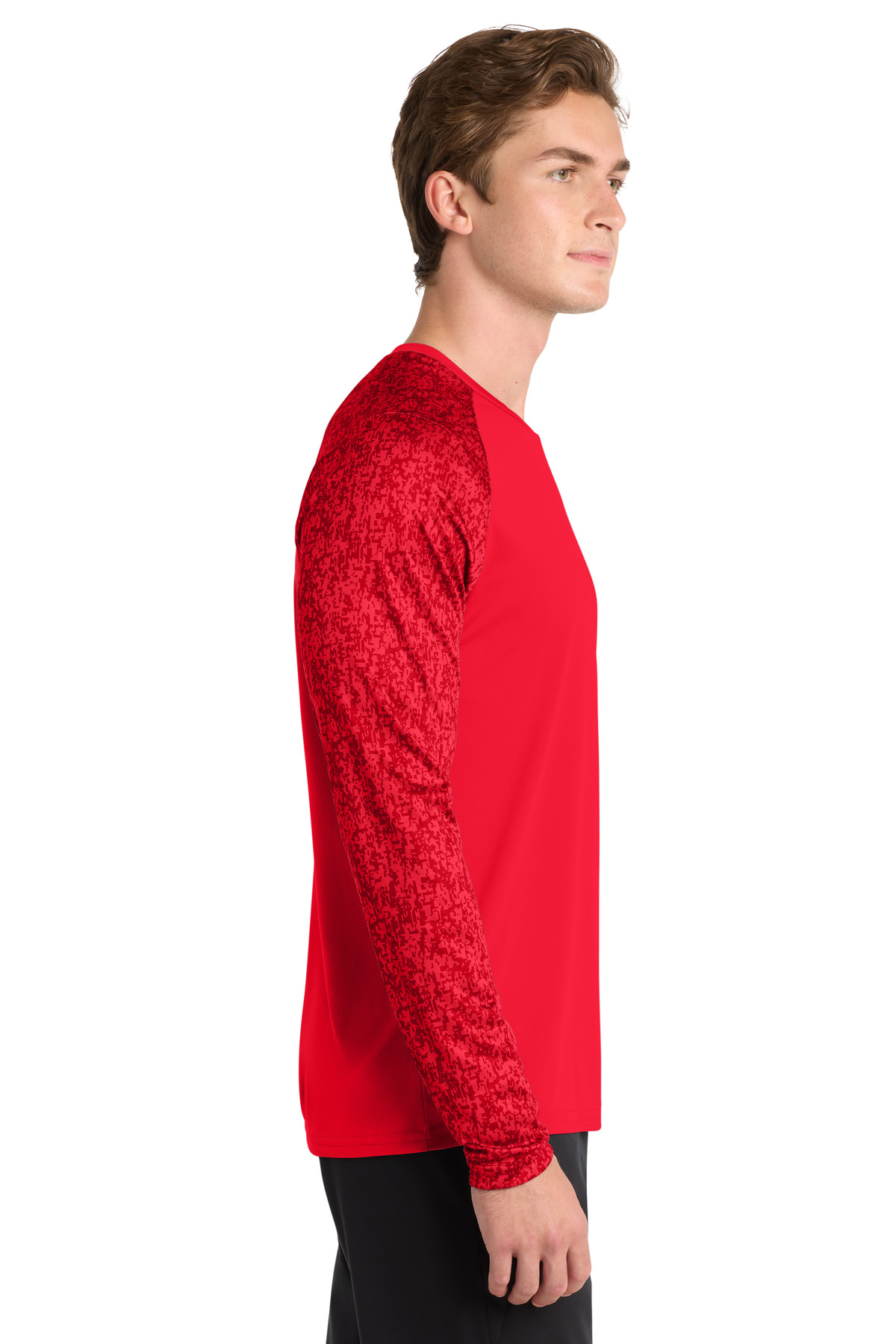 Sport-Tek Long Sleeve Digi Camo Tee. ST460LS