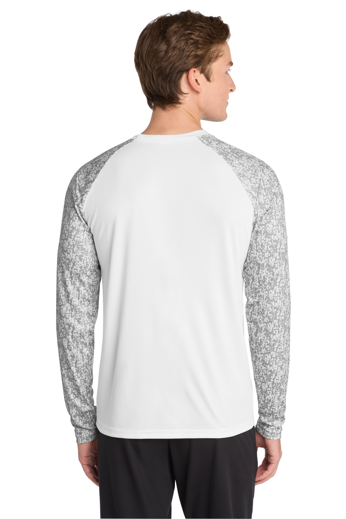 Sport-Tek Long Sleeve Digi Camo Tee. ST460LS
