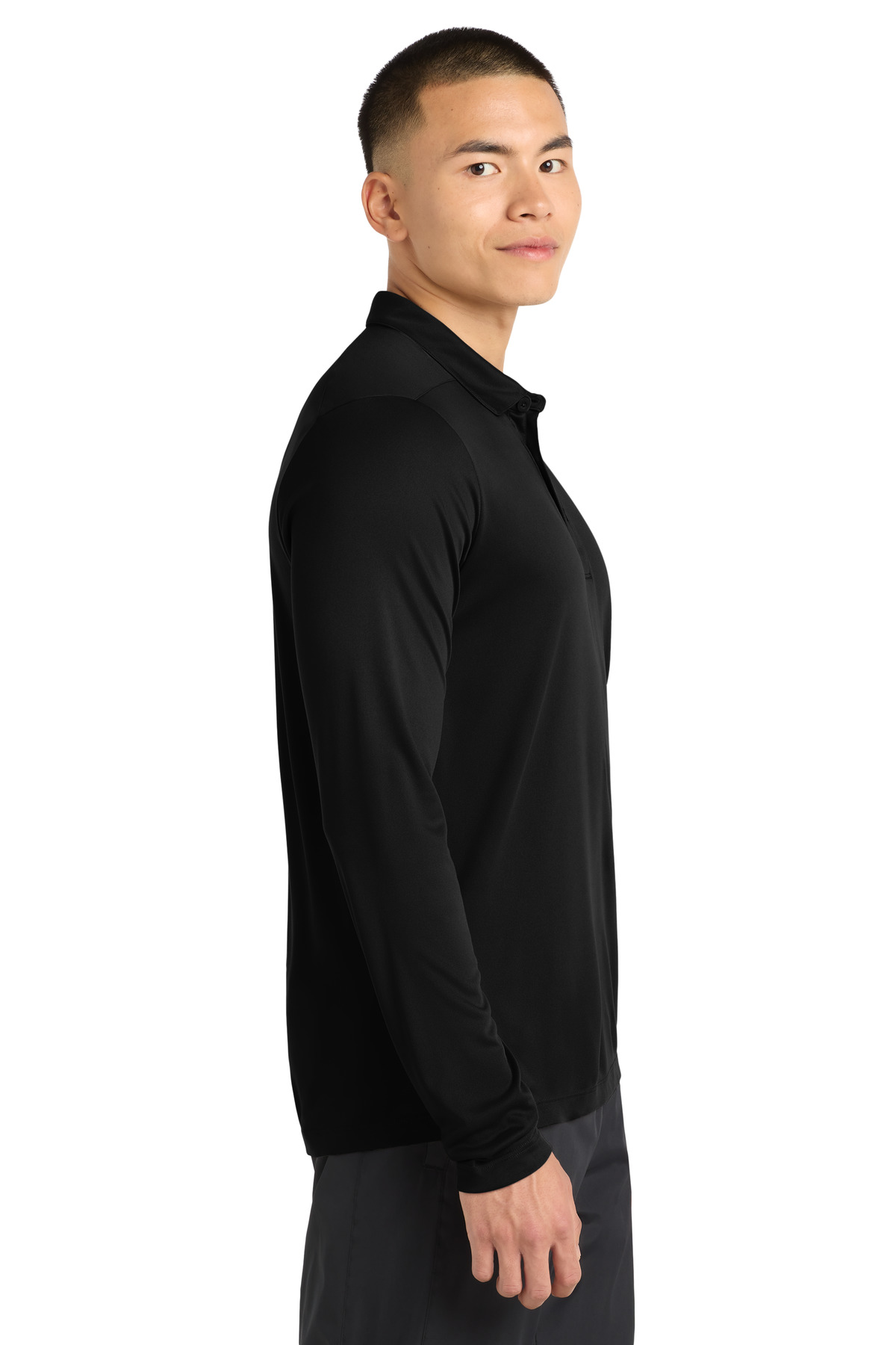 Sport-Tek Posi-UV Pro Long Sleeve Polo. ST520LS