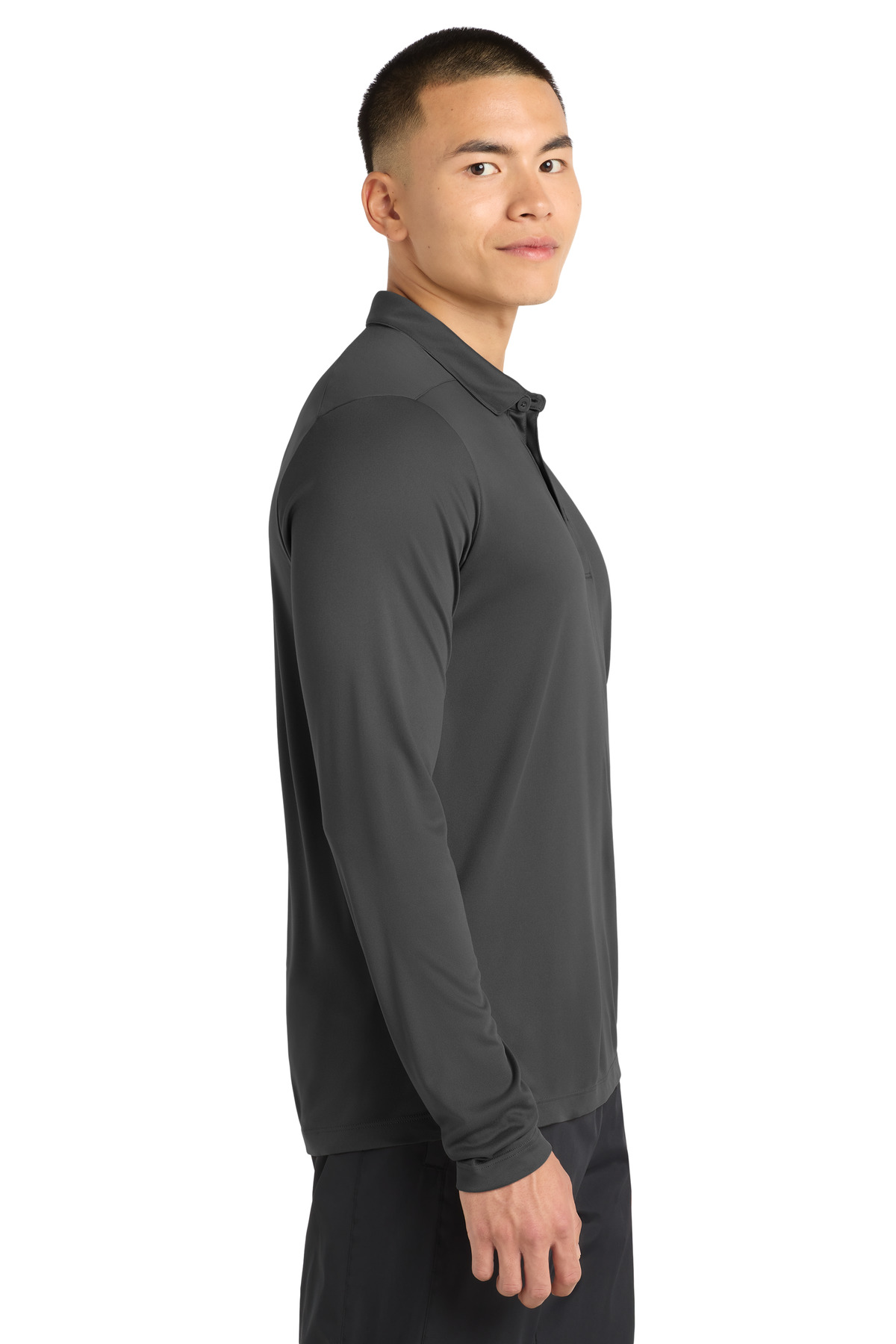 Sport-Tek Posi-UV Pro Long Sleeve Polo. ST520LS