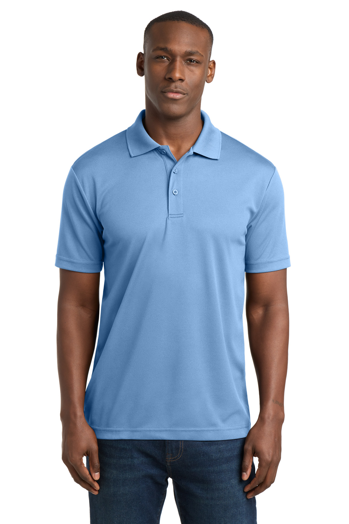 Sport-Tek Sport-Tek PosiCharge RacerMesh Polo. ST640 in Carolina Blue