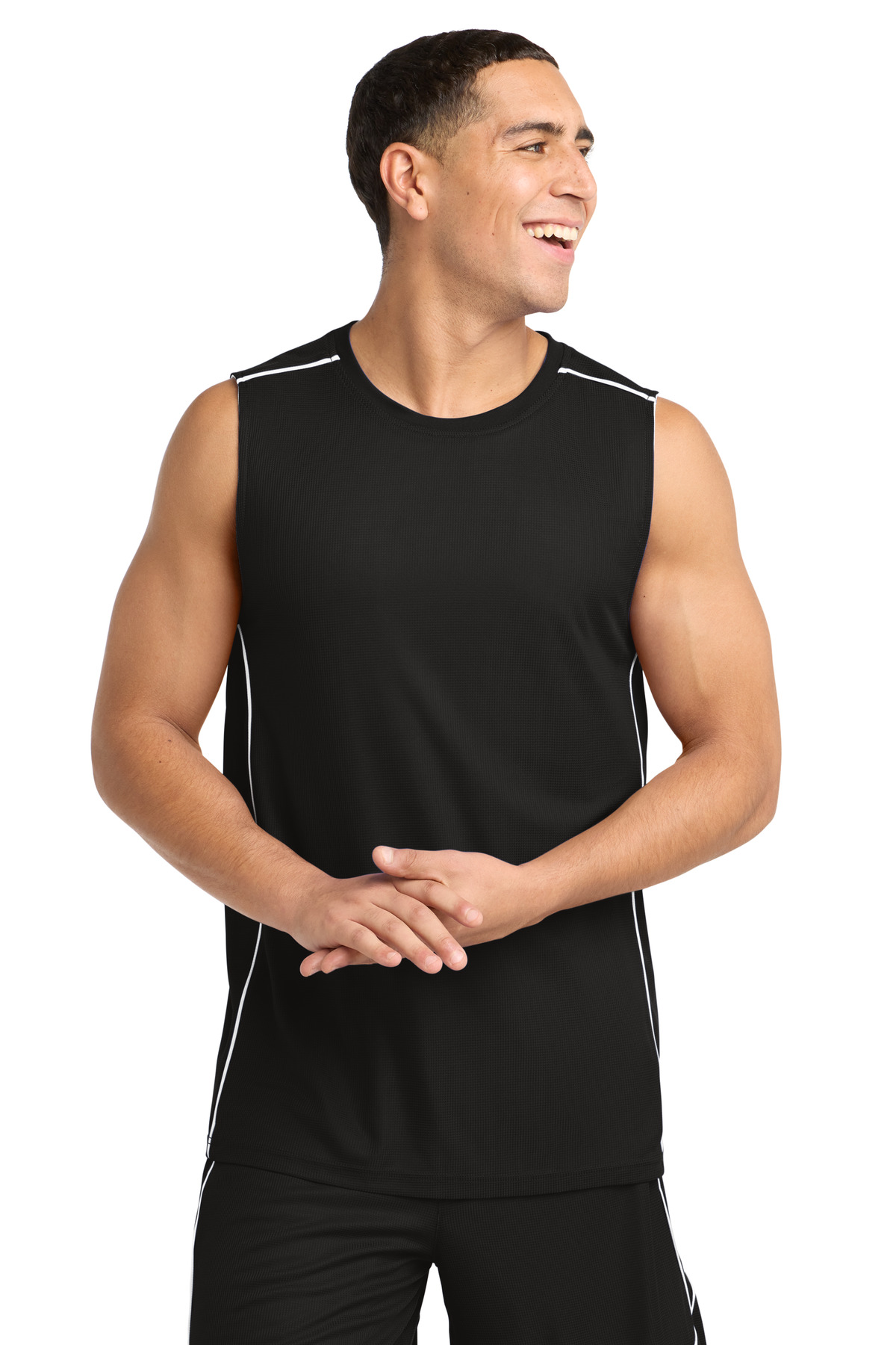  DISCONTINUED  Sport-Tek ┬«  PosiCharge ┬«  Mesh Reversible Sleeveless Tee. T555