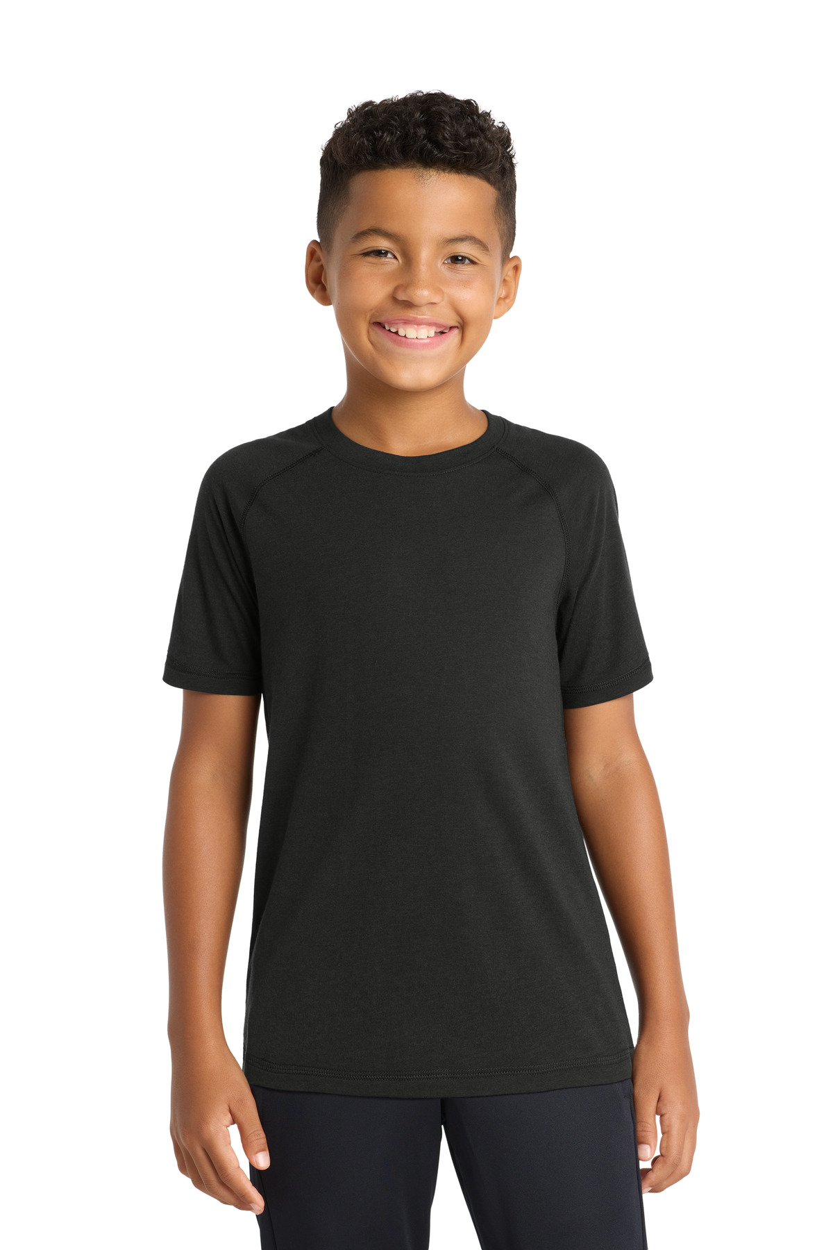 Sport-Tek  ┬«  Youth PosiCharge  ┬«  Tri-Blend Wicking Raglan Tee. YST400