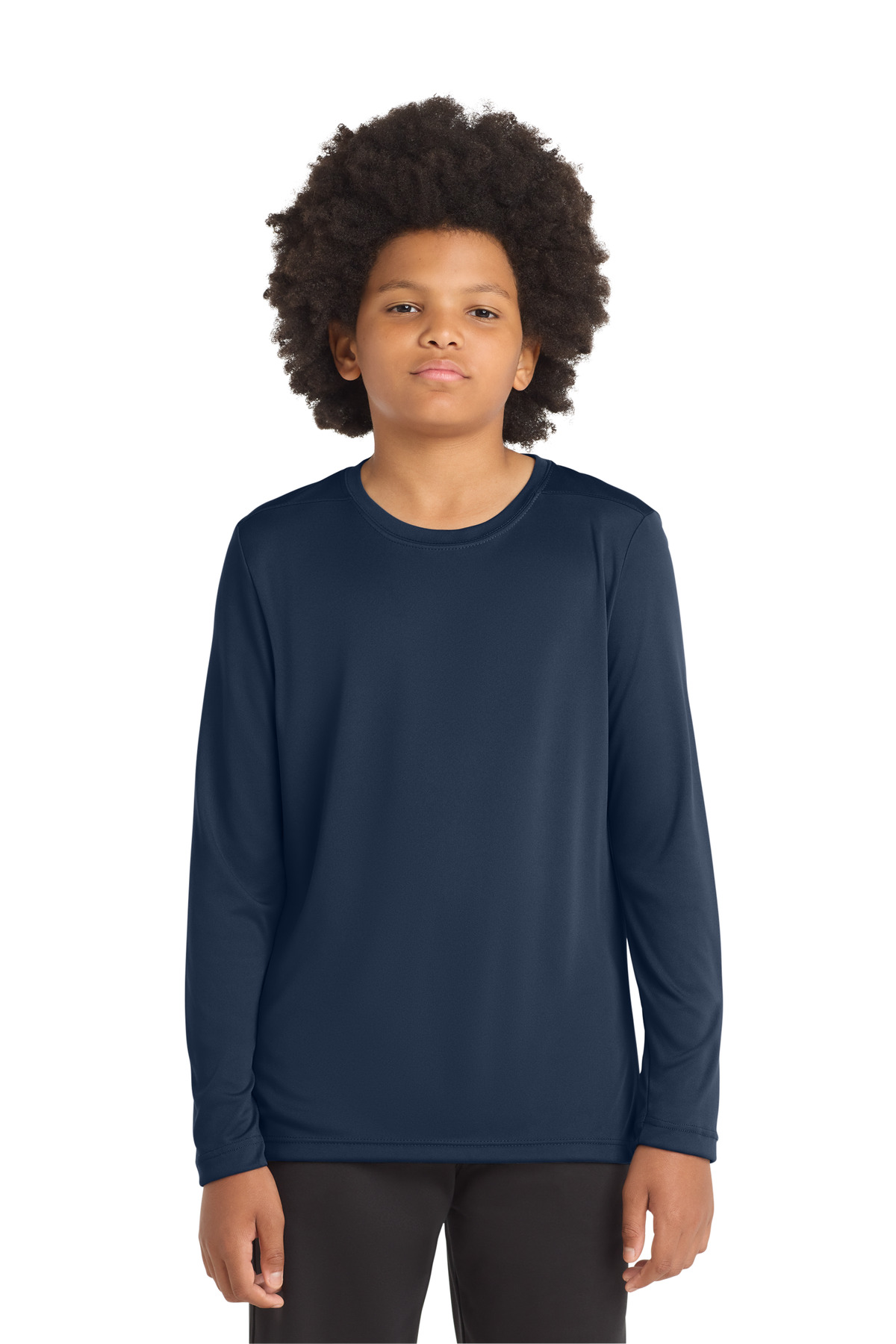 Sport-Tek ® Youth Posi-UV ® Pro Long Sleeve Tee. YST420LS - True Navy