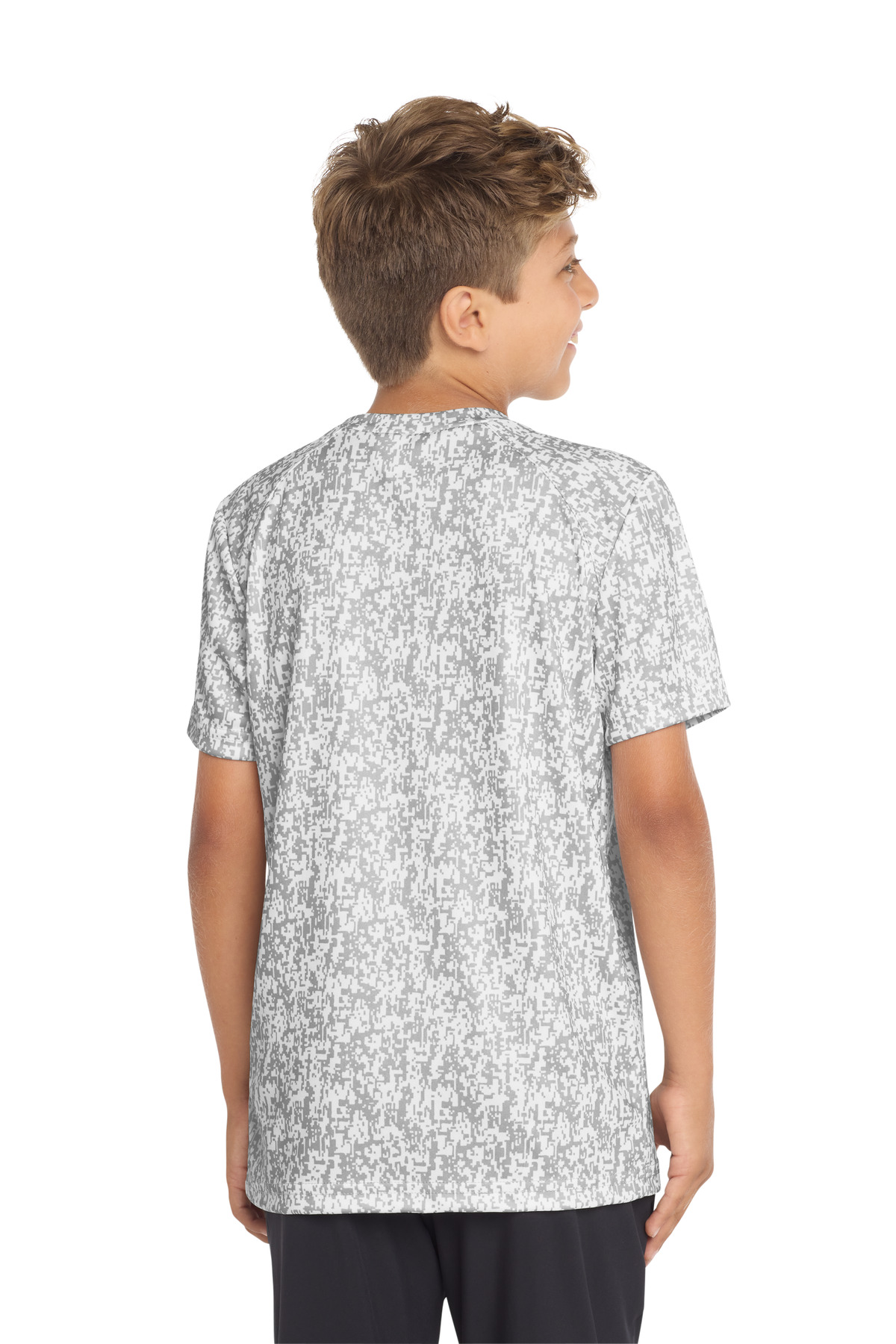 Sport-Tek Youth Digi Camo Tee. YST460
