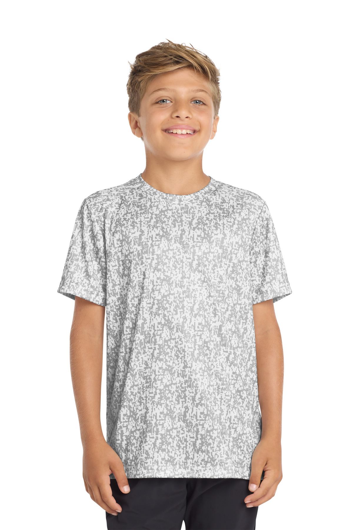 Sport-Tek Youth Digi Camo Tee. YST460
