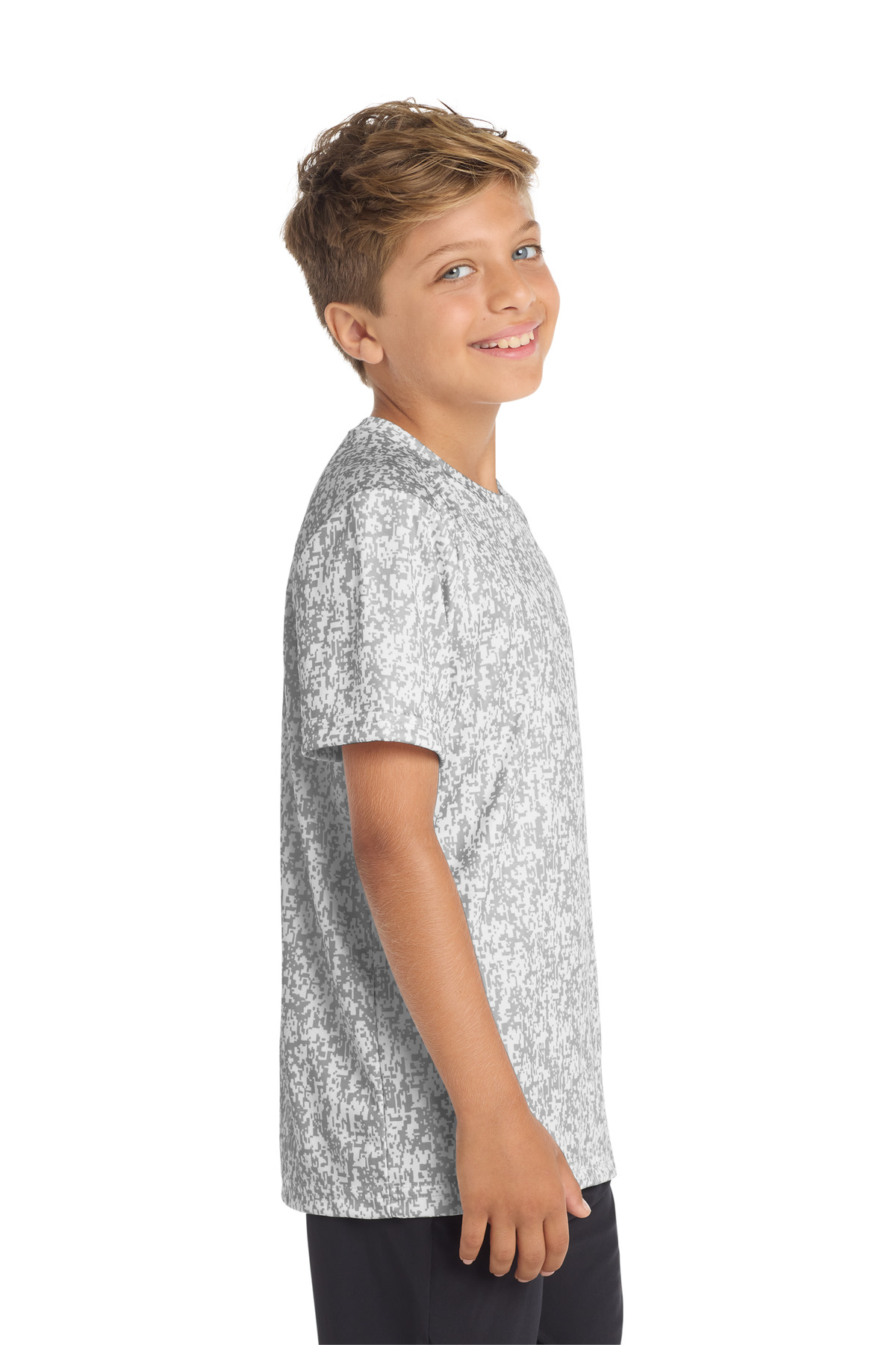 Sport-Tek Youth Digi Camo Tee. YST460