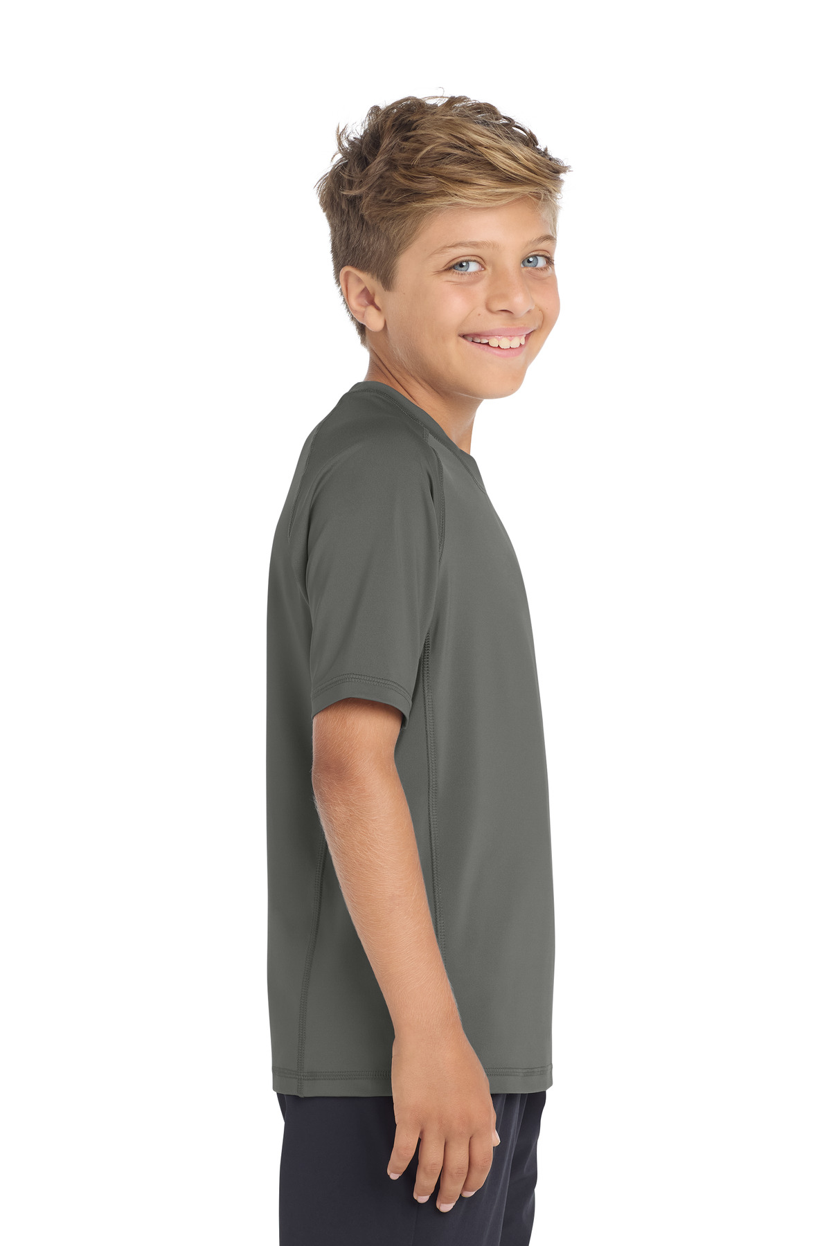 Sport-Tek Youth Rashguard Tee. YST470