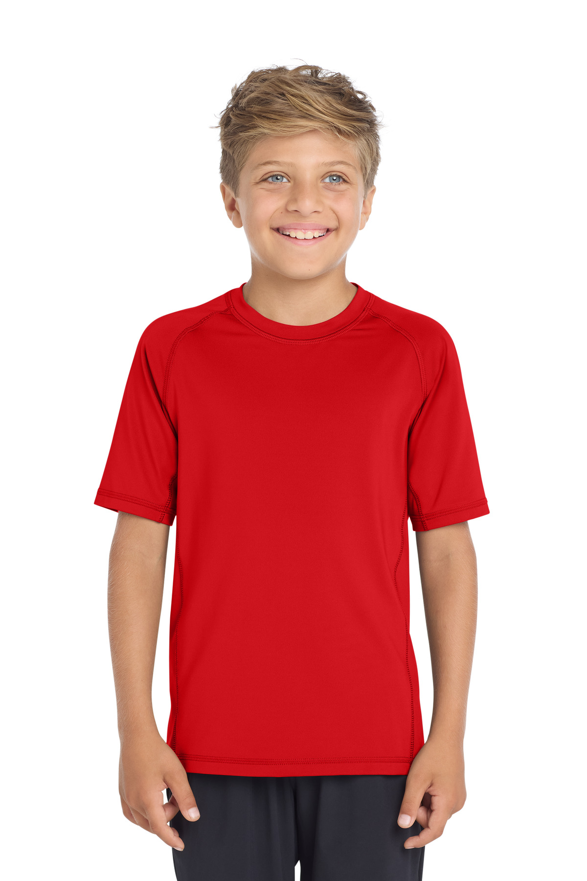 Sport-Tek Youth Rashguard Tee. YST470