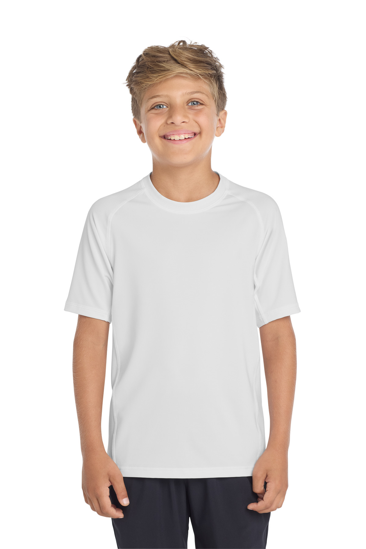 Sport-Tek Youth Rashguard Tee. YST470