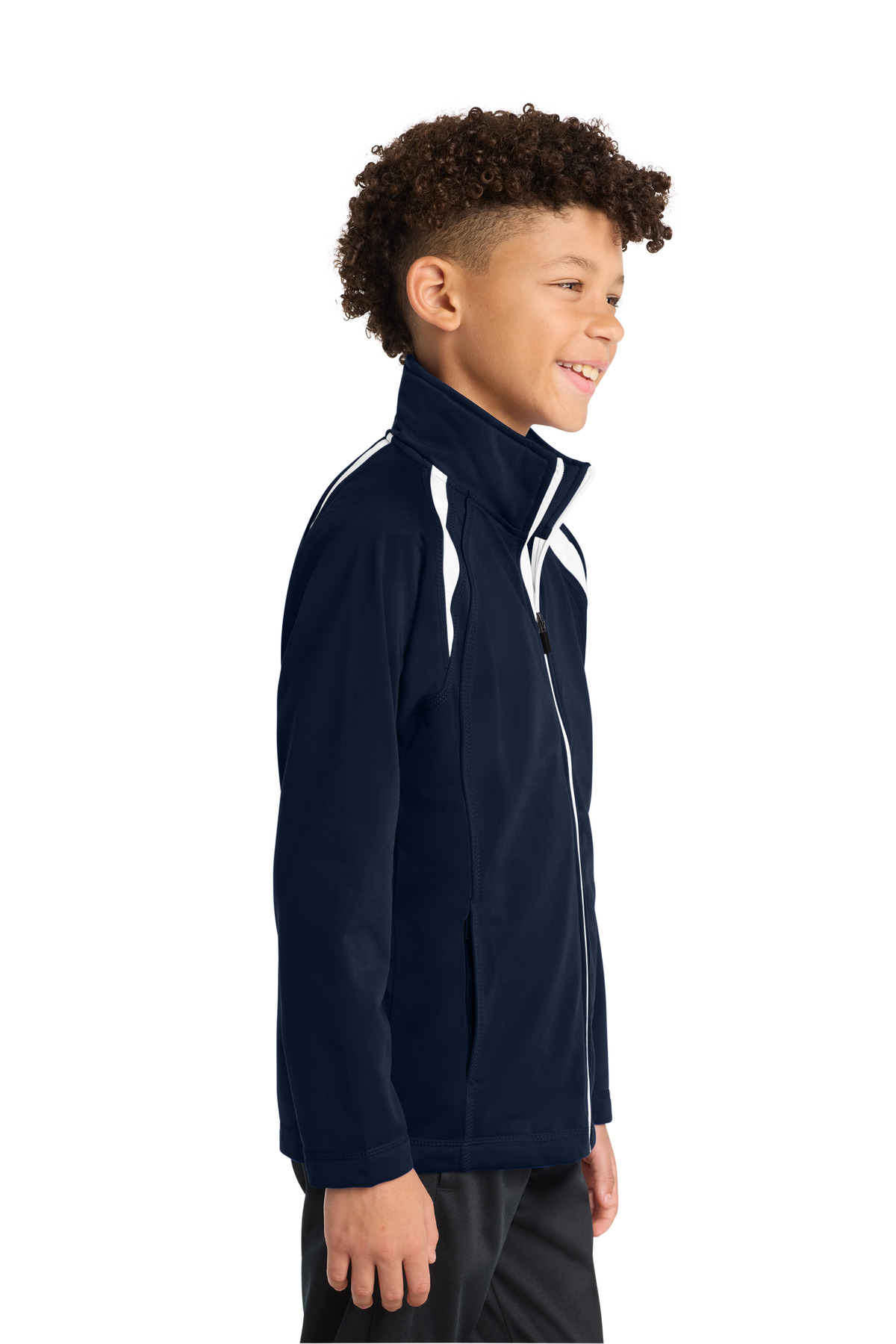 Sport-Tek Youth Tricot Track Jacket. YST90