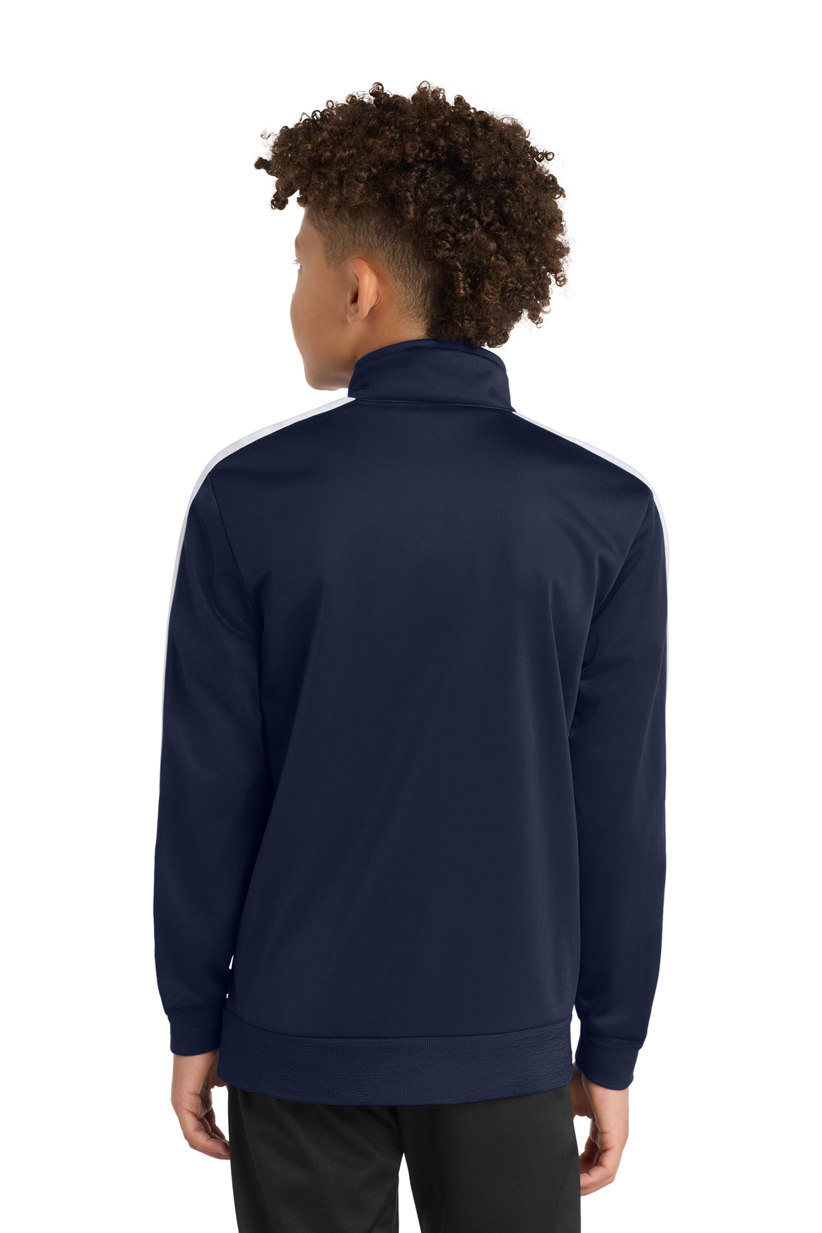 Sport-Tek Youth Tricot Sleeve Stripe Track Jacket. YST94