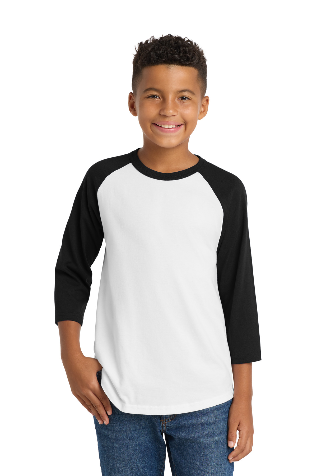 Sport-Tek Youth Colorblock Raglan Jersey-Sport&#45;Tek