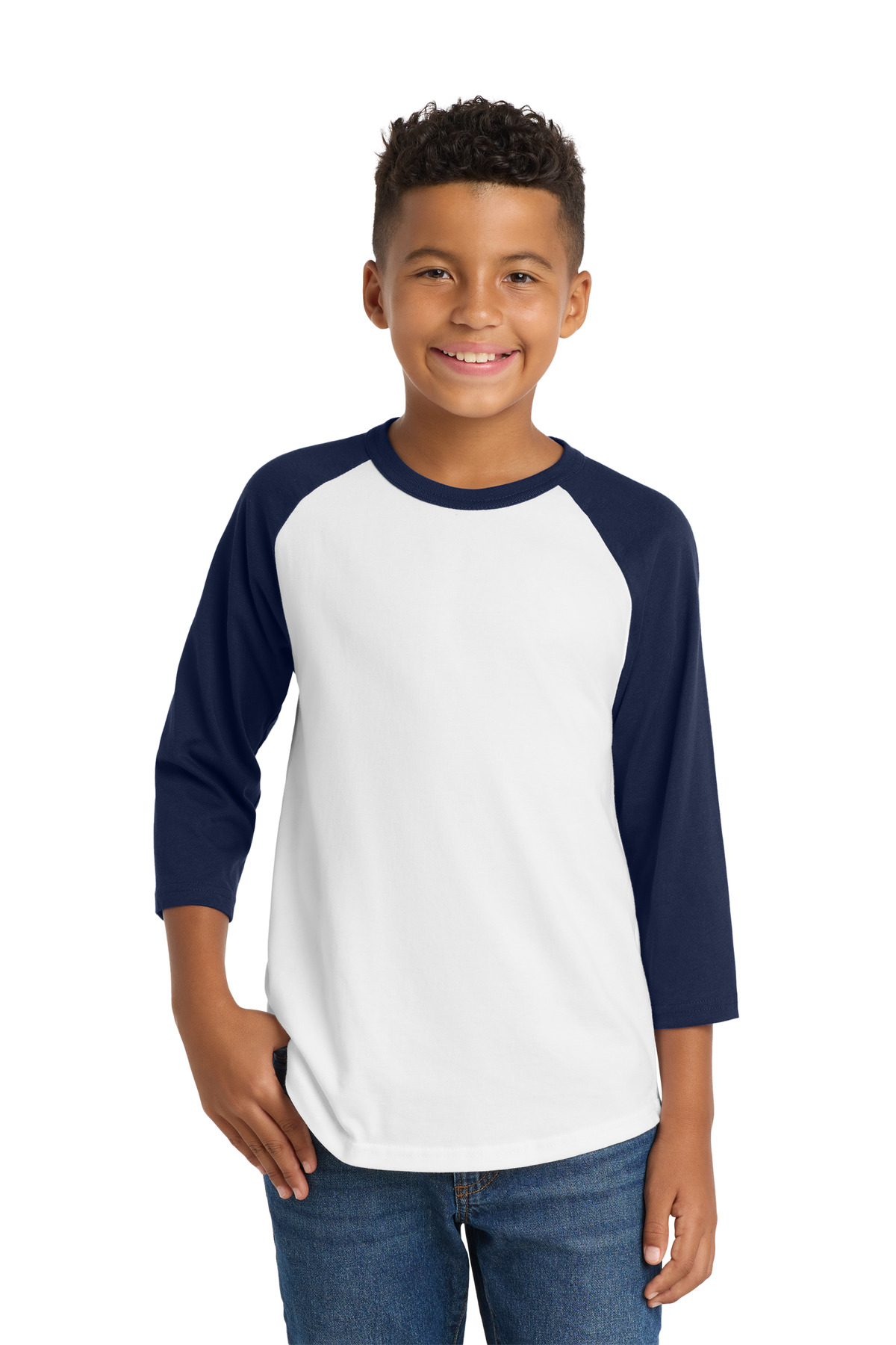 Sport-Tek Youth Colorblock Raglan Jersey. YT200