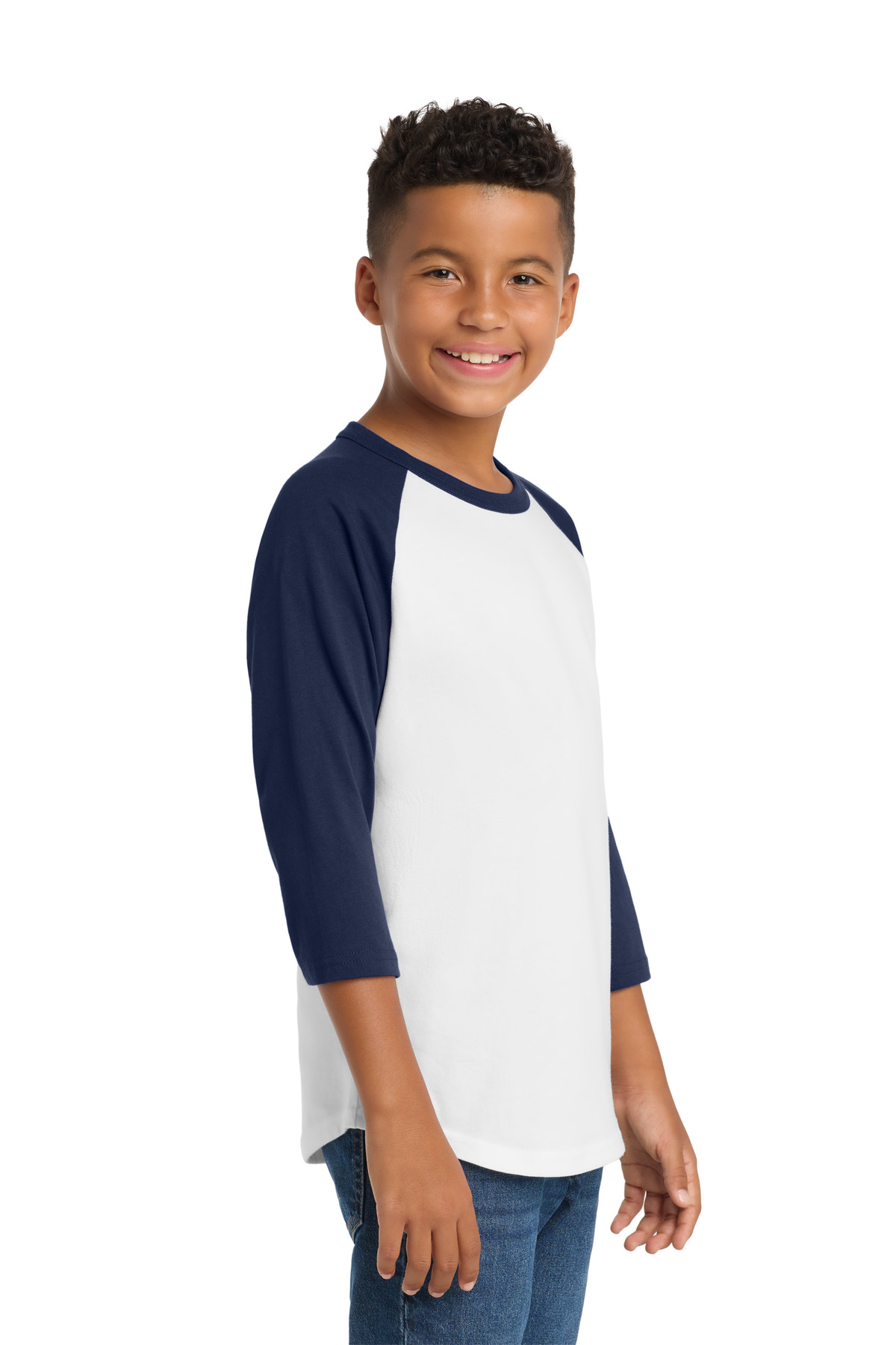 Sport-Tek Youth Colorblock Raglan Jersey. YT200