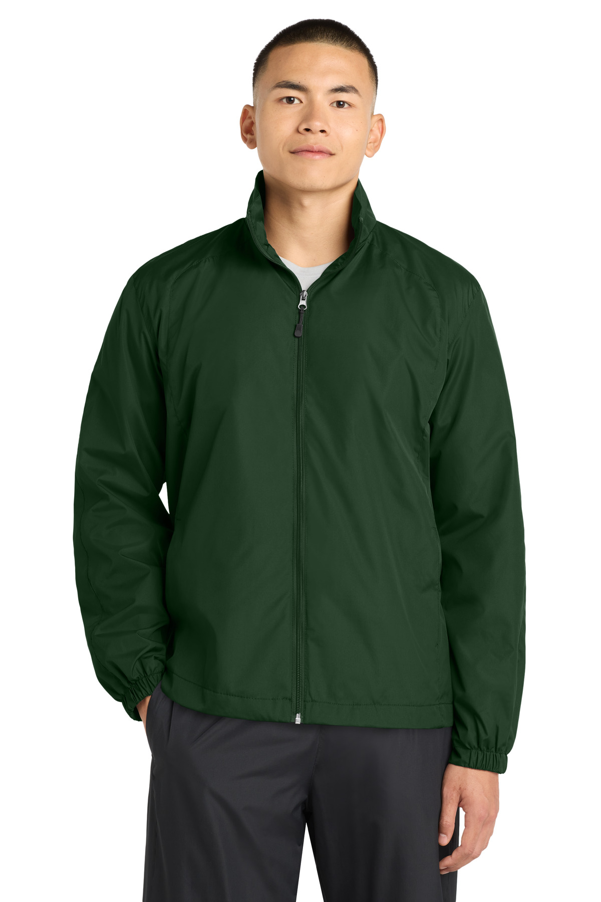 Sport-Tek ® Full-Zip Wind Jacket. JST70 - Forest Green