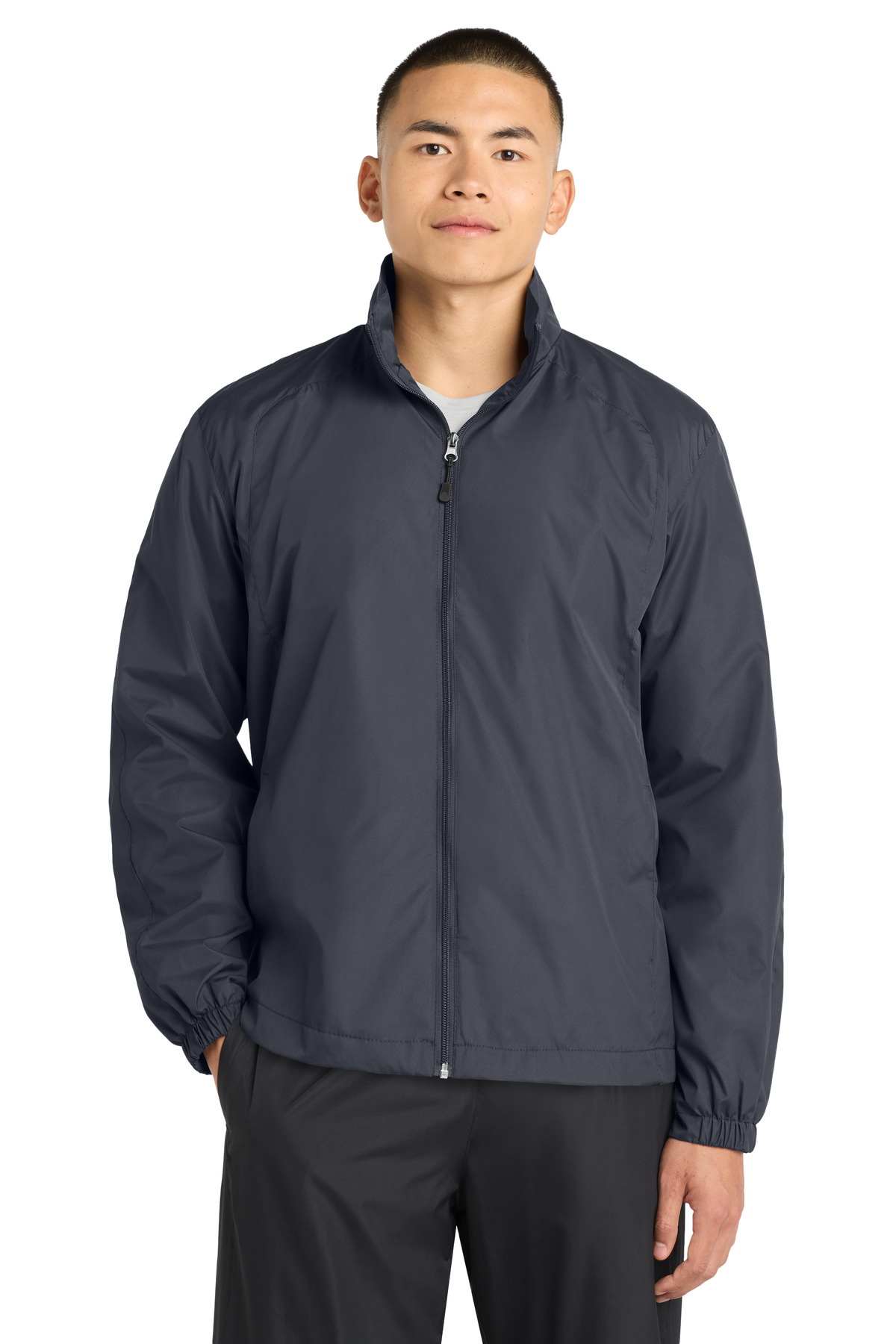 Sport-Tek ® Full-Zip Wind Jacket. JST70 - Graphite