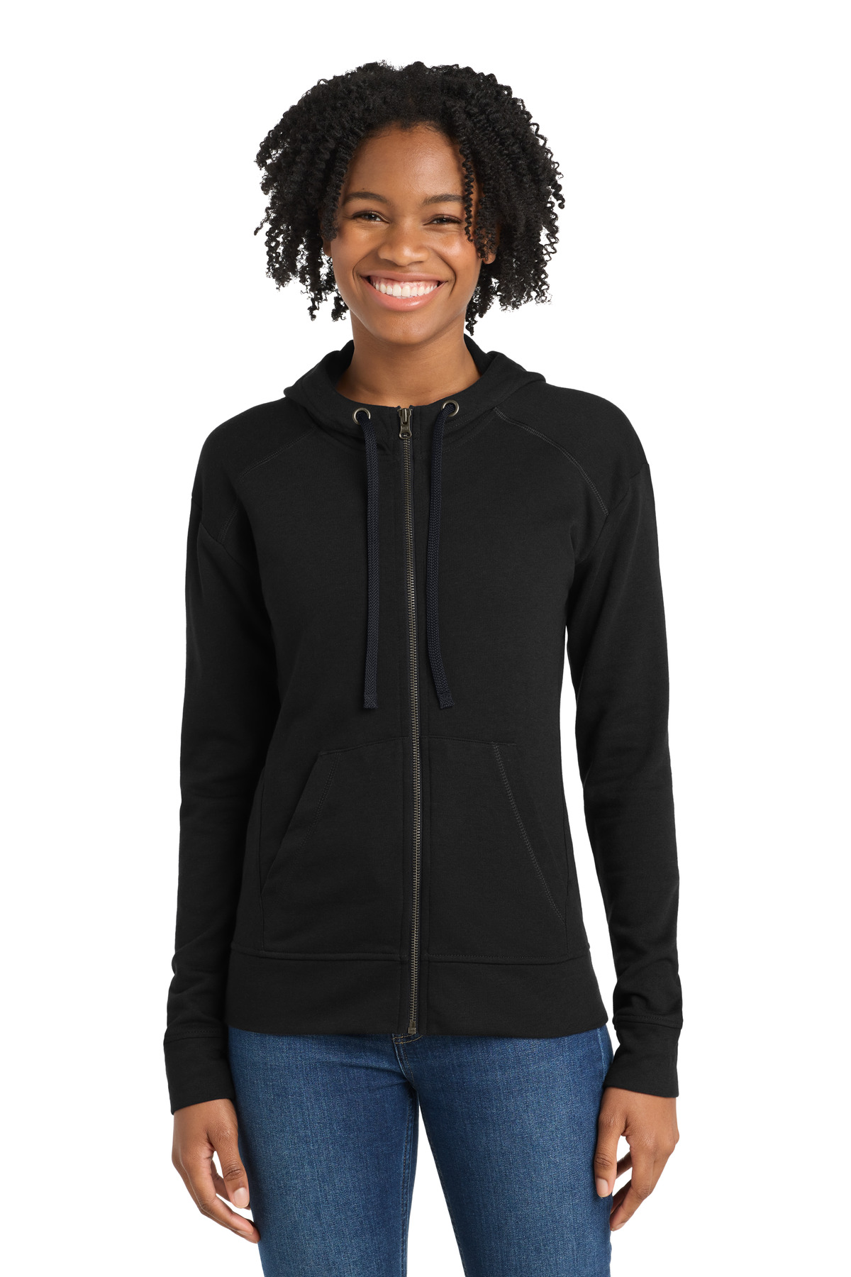 Sport-Tek  ┬«  Women's PosiCharge  ┬«  Tri-Blend Wicking Fleece Full-Zip Hooded Jacket LST293