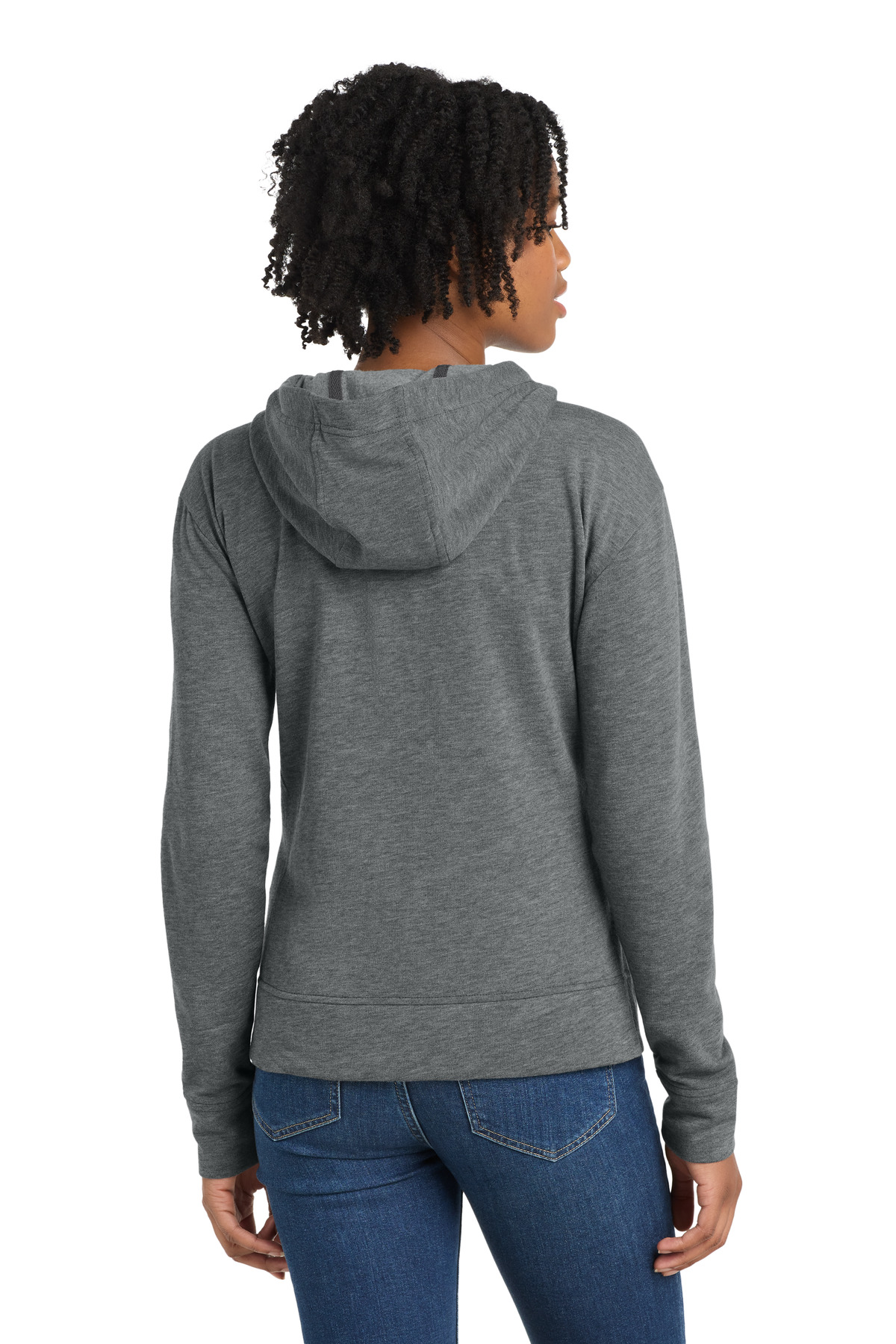 Sport-Tek Women's PosiCharge Tri-Blend Wicking Fleece Full-Zip Hooded Jacket LST293