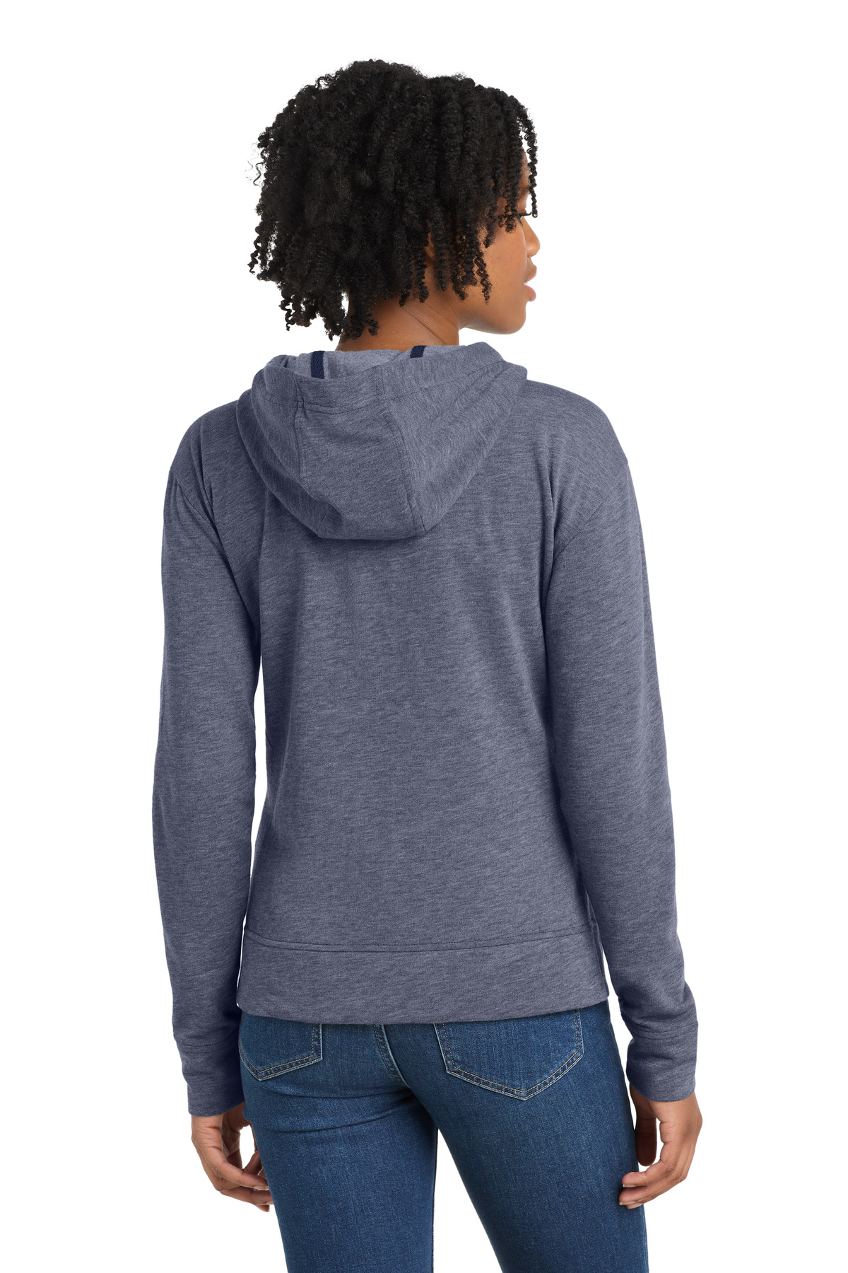Sport-Tek Women's PosiCharge Tri-Blend Wicking Fleece Full-Zip Hooded Jacket LST293