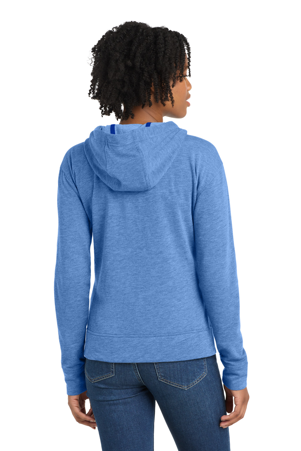 Sport-Tek Women's PosiCharge Tri-Blend Wicking Fleece Full-Zip Hooded Jacket LST293