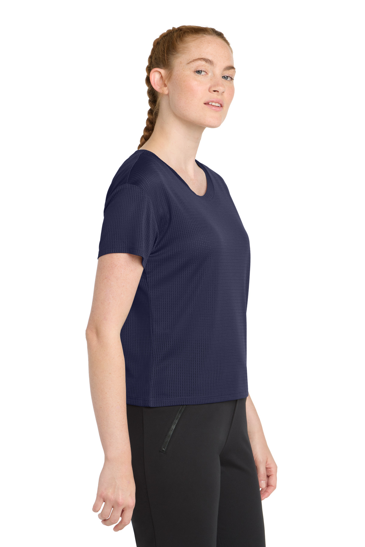 Sport-Tek Women's PosiCharge Draft Crop Tee. LST411