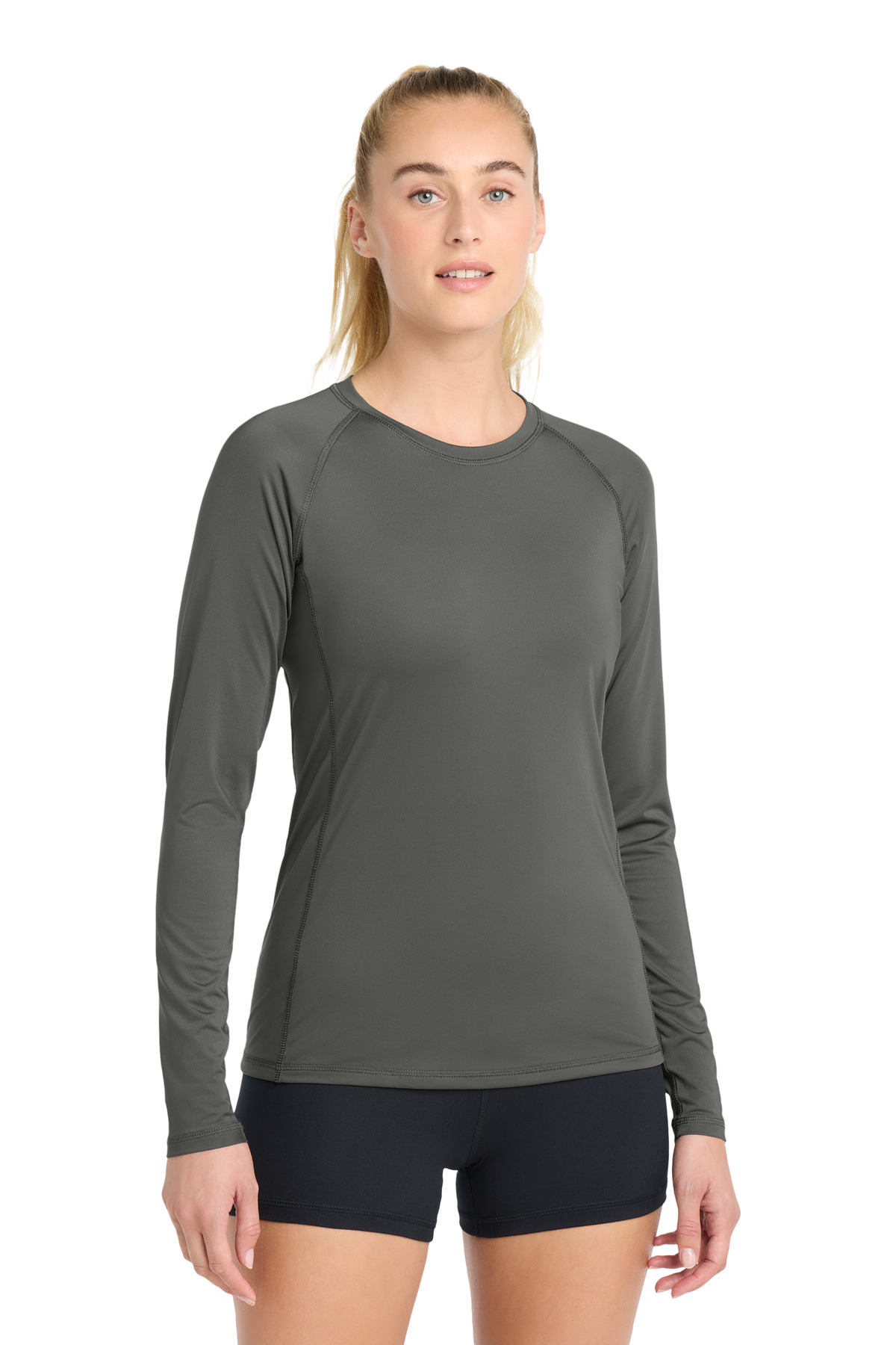 Sport-Tek Women's Long Sleeve Rashguard Tee. LST470LS