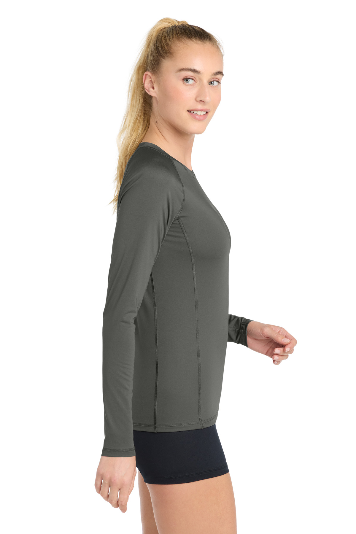 Sport-Tek Women's Long Sleeve Rashguard Tee. LST470LS