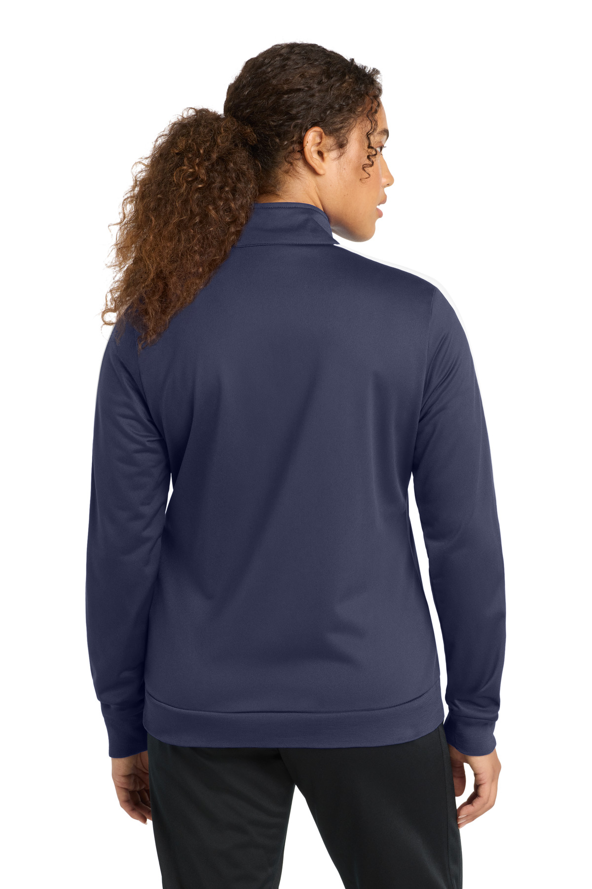Sport-Tek Ladies Tricot Sleeve Stripe Track Jacket. LST94