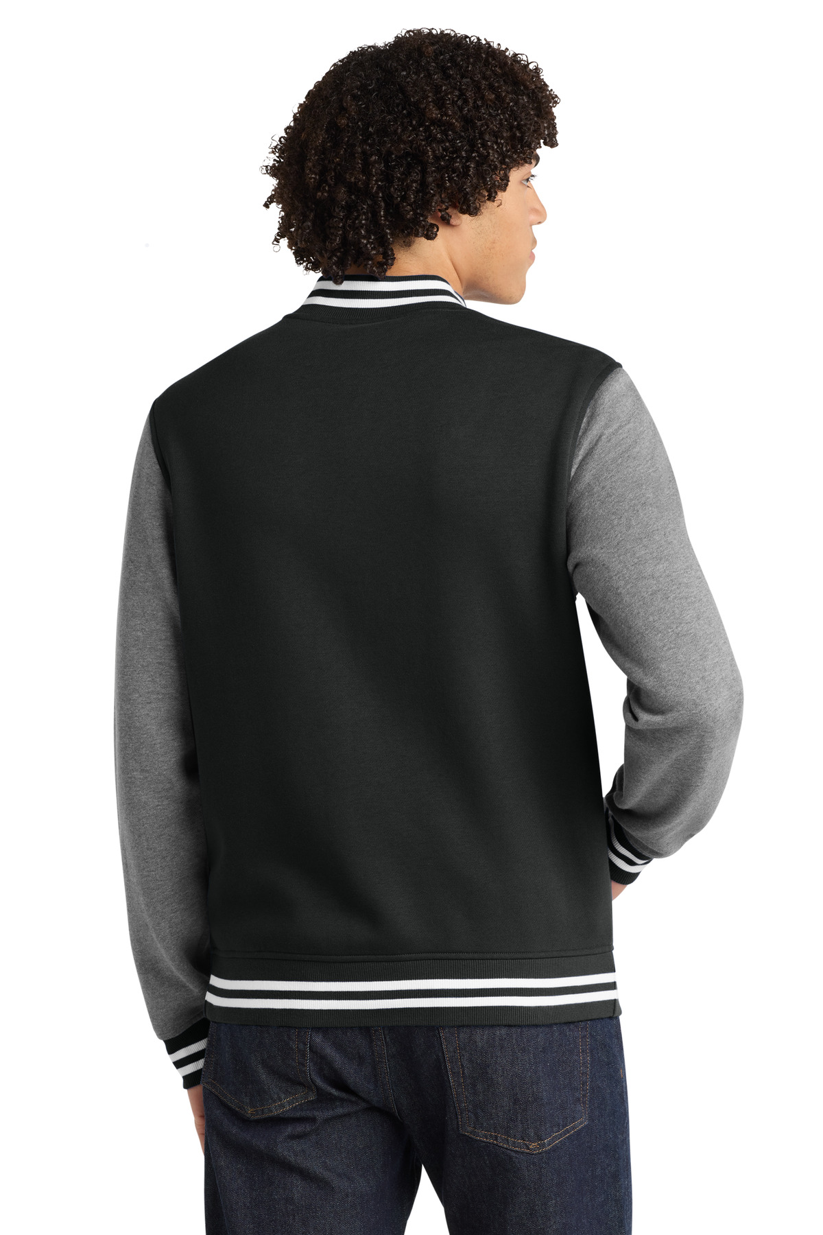 Sport-Tek Fleece Letterman Jacket. ST270
