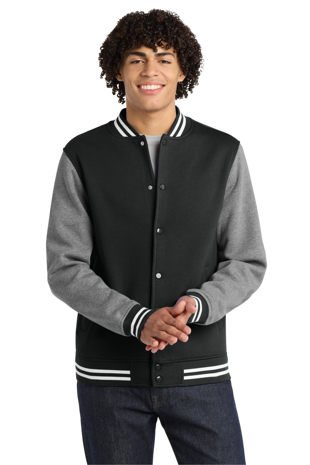 Sport-Tek Fleece Letterman Jacket-Sport&#45;Tek