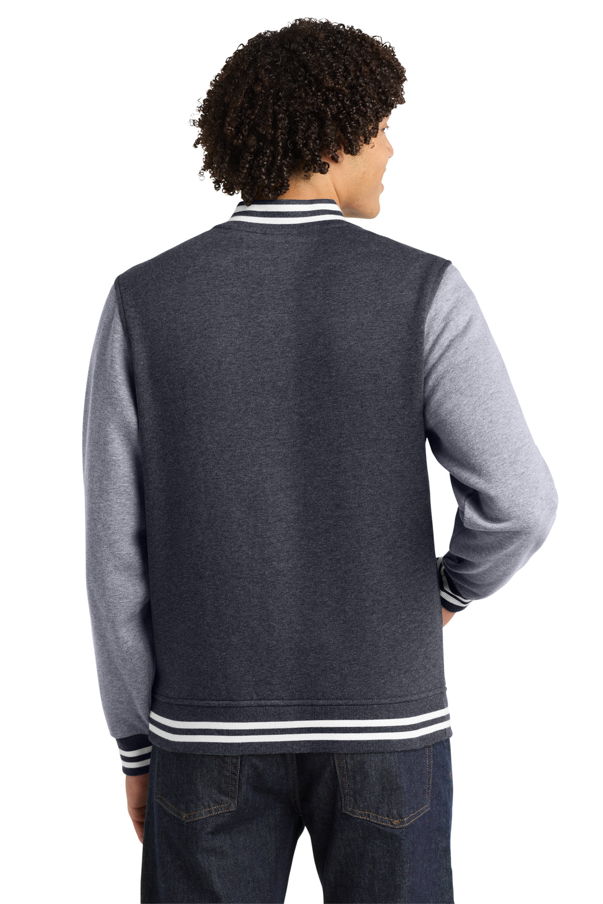 Sport-Tek Fleece Letterman Jacket. ST270