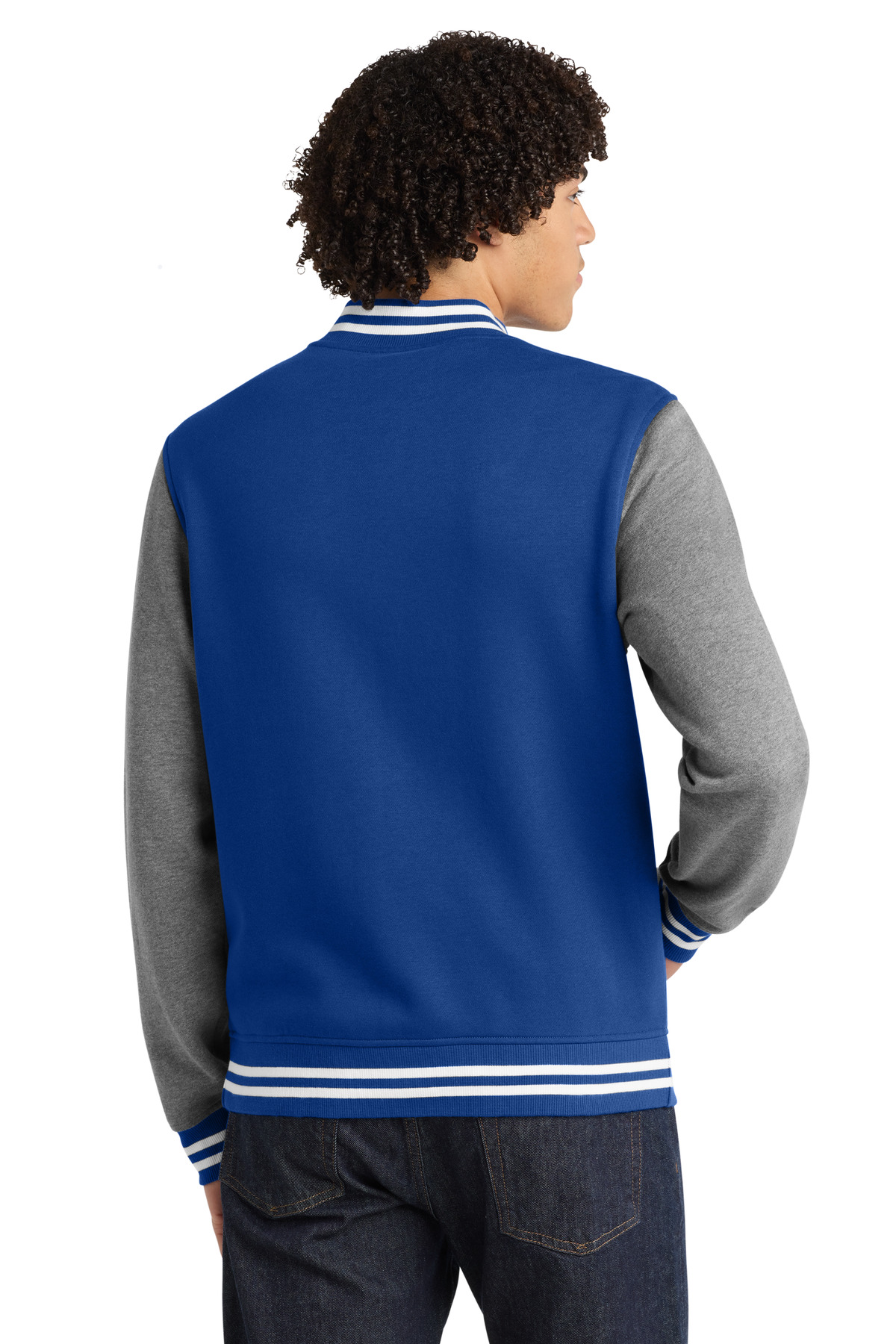 Sport-Tek Fleece Letterman Jacket. ST270