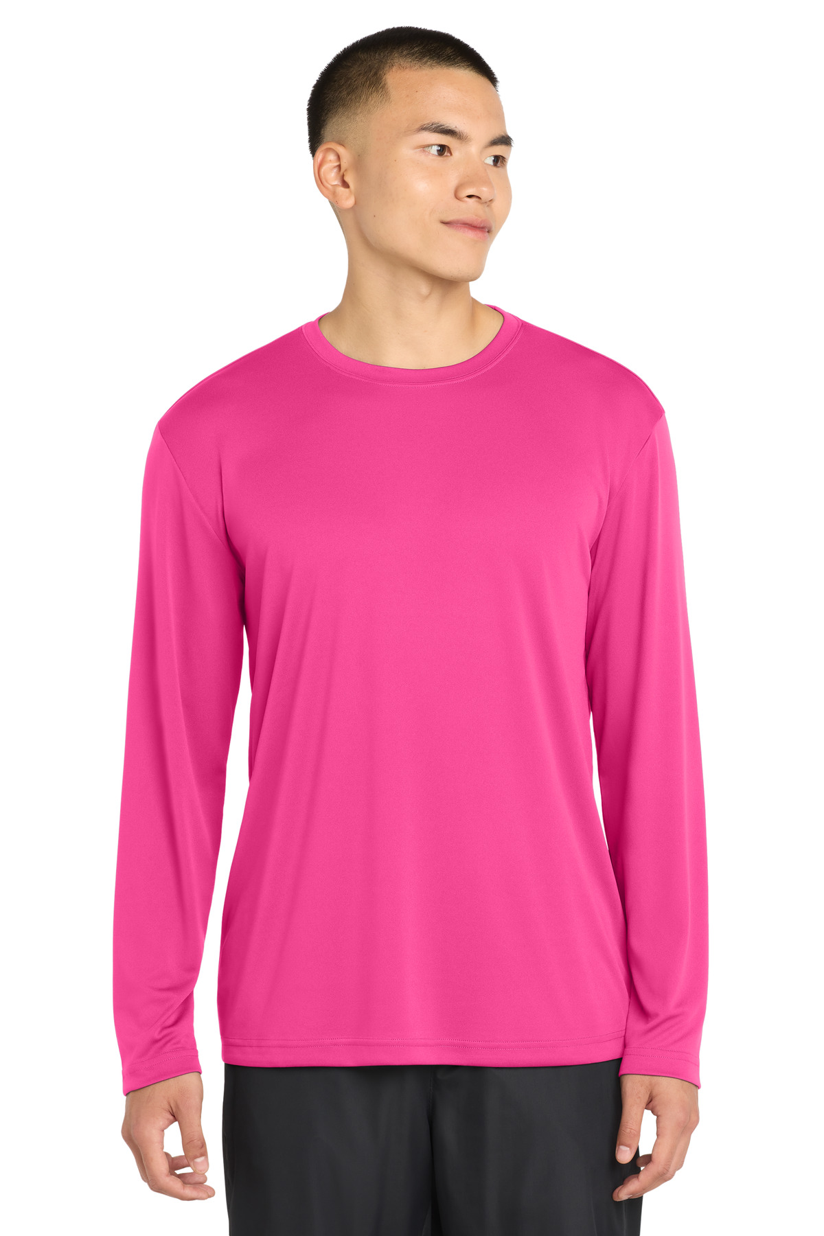 Sport-Tek ST350LS swatch in Neon Pink