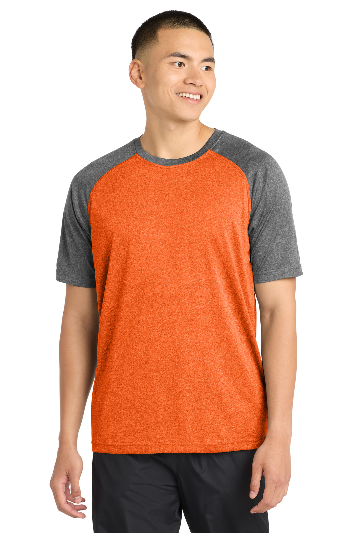  DISCONTINUED  Sport-Tek  ┬«  Heather-On-Heather Contender  Ôäó  Tee. ST362