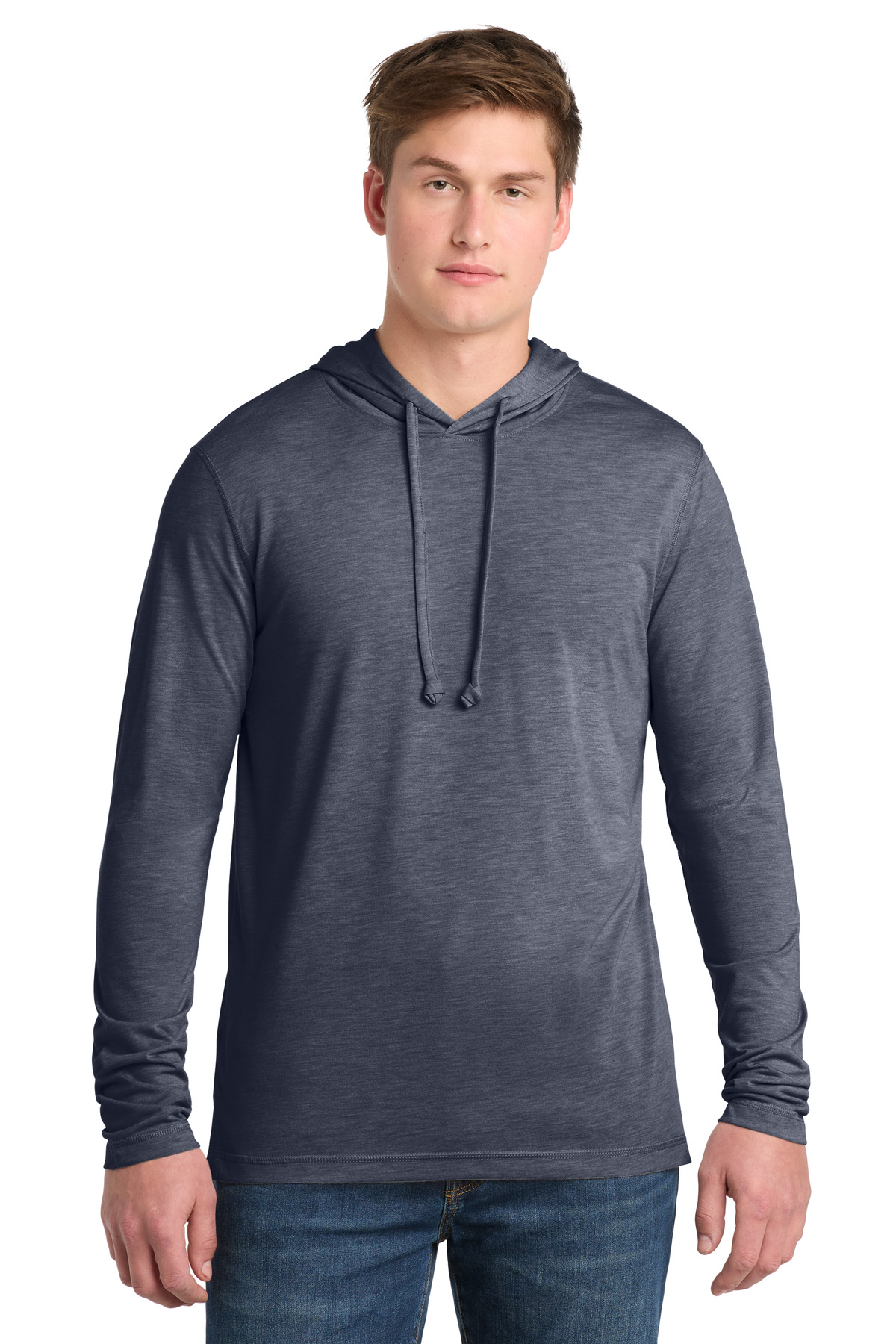 Sport-Tek PosiCharge Tri-Blend Wicking Long Sleeve Hoodie-Sport-Tek