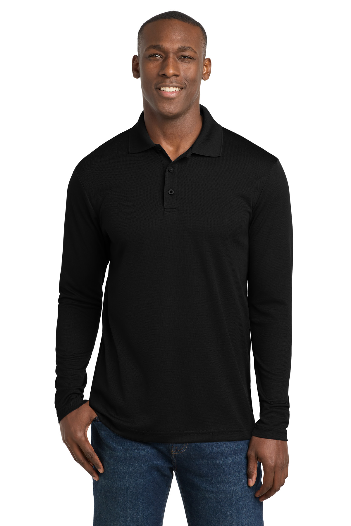 Sport-Tek Hospitality Polos & Knits ® PosiCharge ® RacerMesh ® Long Sleeve Polo.-Sport-Tek