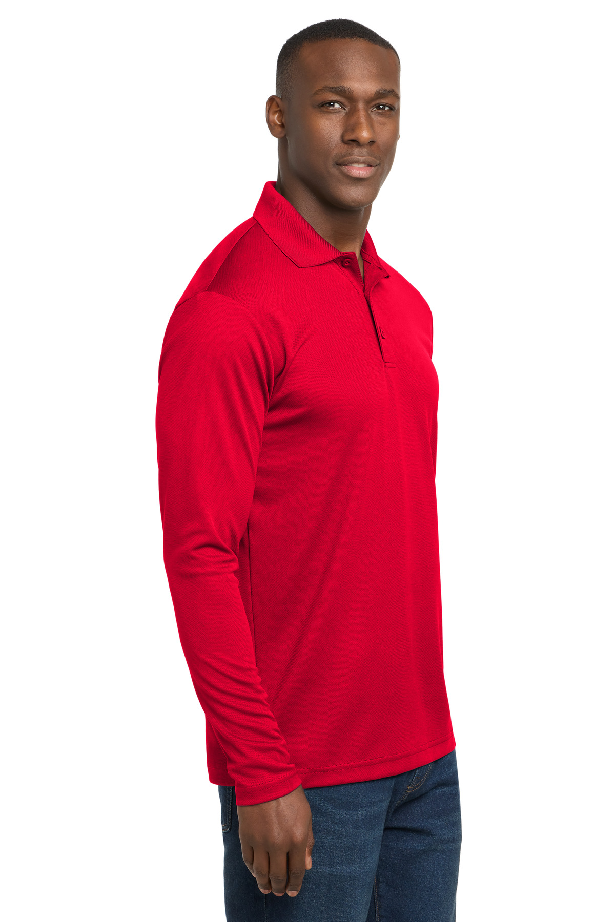 Sport-Tek PosiCharge RacerMesh Long Sleeve Polo. ST640LS