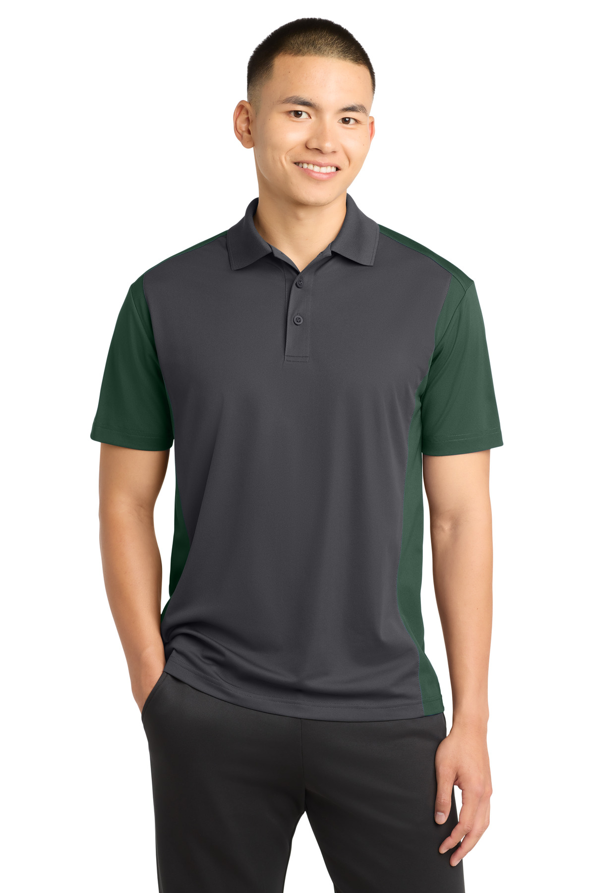 Sport-Tek Colorblock Micropique Sport-Wick Polo. ST652