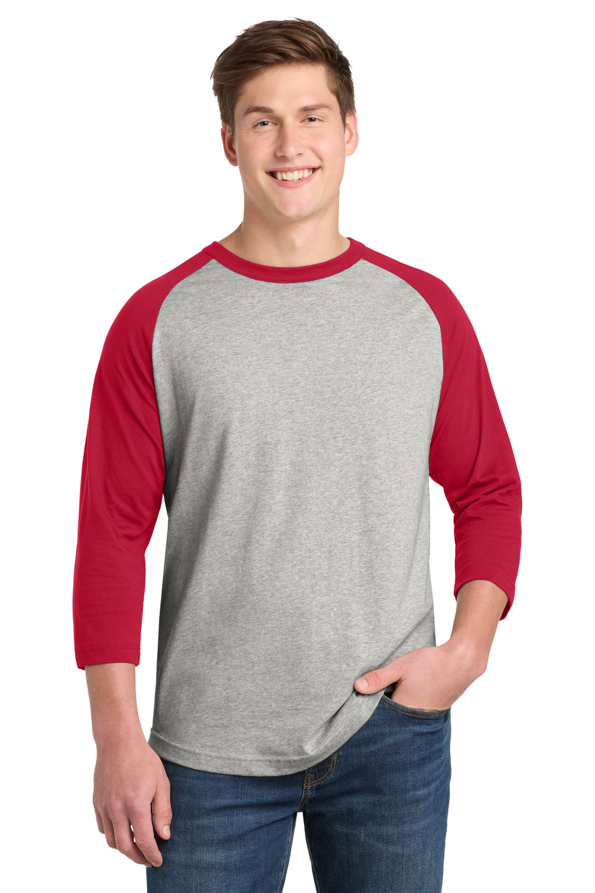 Sport-Tek Colorblock Raglan Jersey. T200