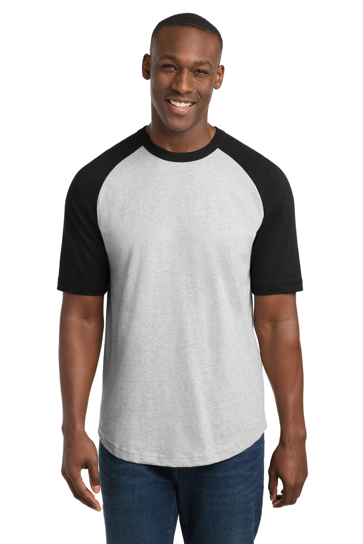 Sport-Tek ┬«  Short Sleeve Colorblock Raglan Jersey. T201