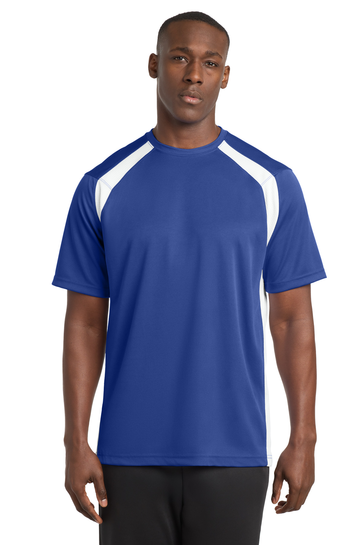 Sport-Tek Dry Zone Colorblock Crew. T478