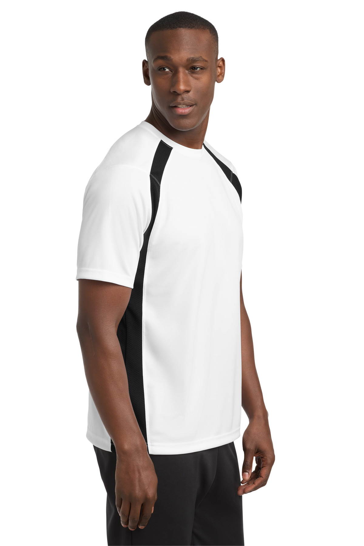 Sport-Tek Dry Zone Colorblock Crew. T478