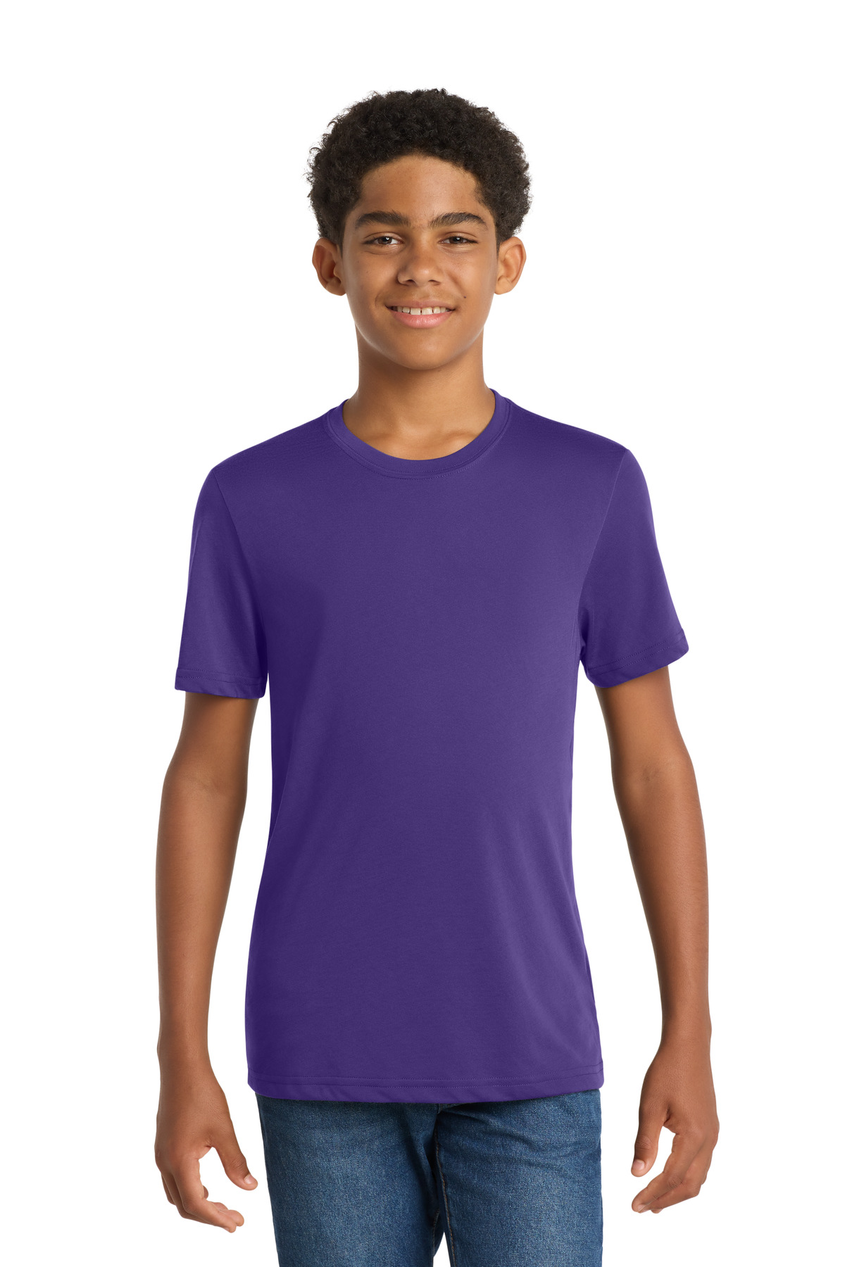 DISCONTINUED Sport-Tek Youth PosiCharge Competitor Cotton Touch Tee. YST450 in Purple